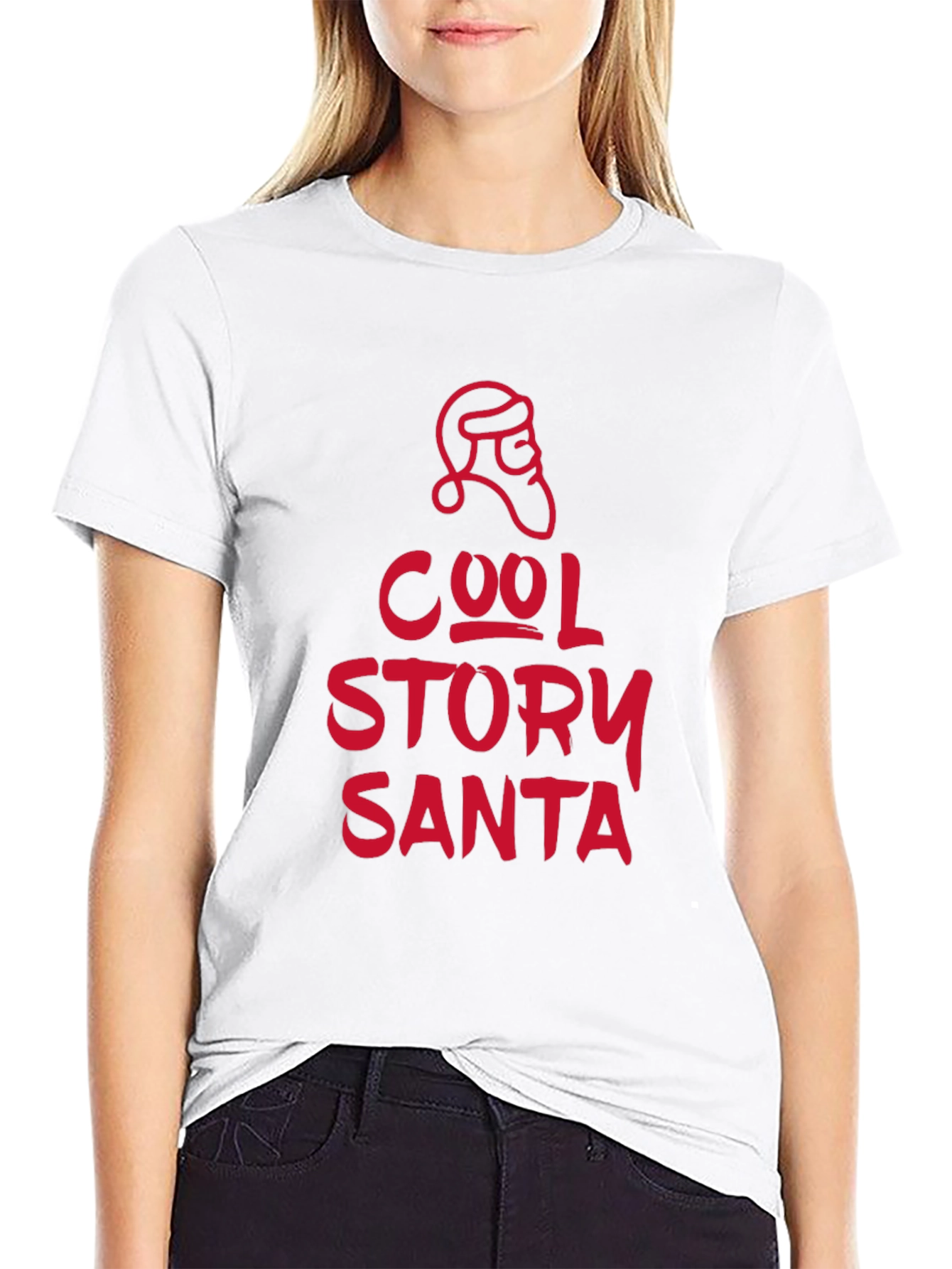 Cool Story Santa Tee - Holiday Graphic T-Shirt
