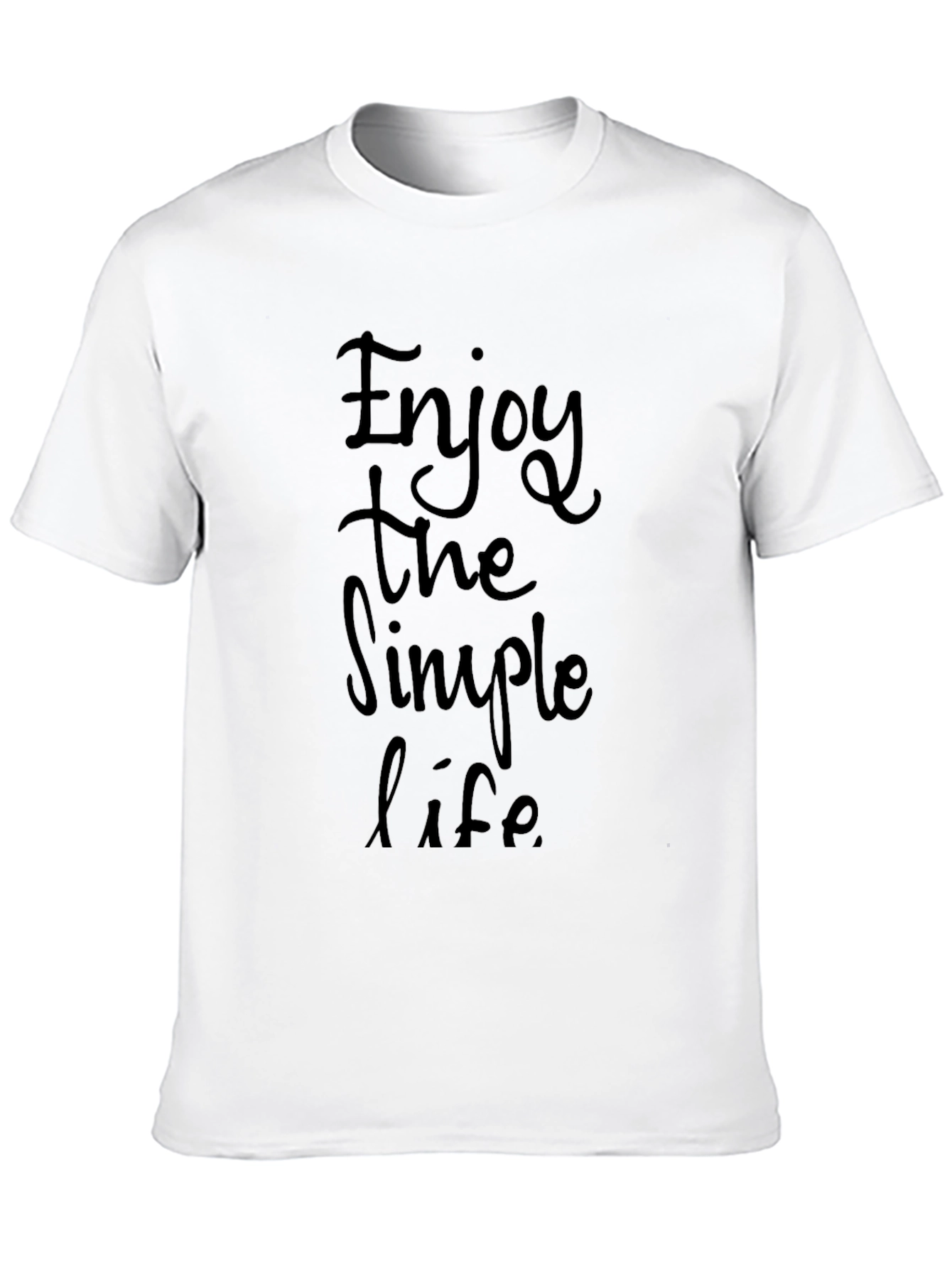 Enjoy The Simple Life Black T-Shirt
