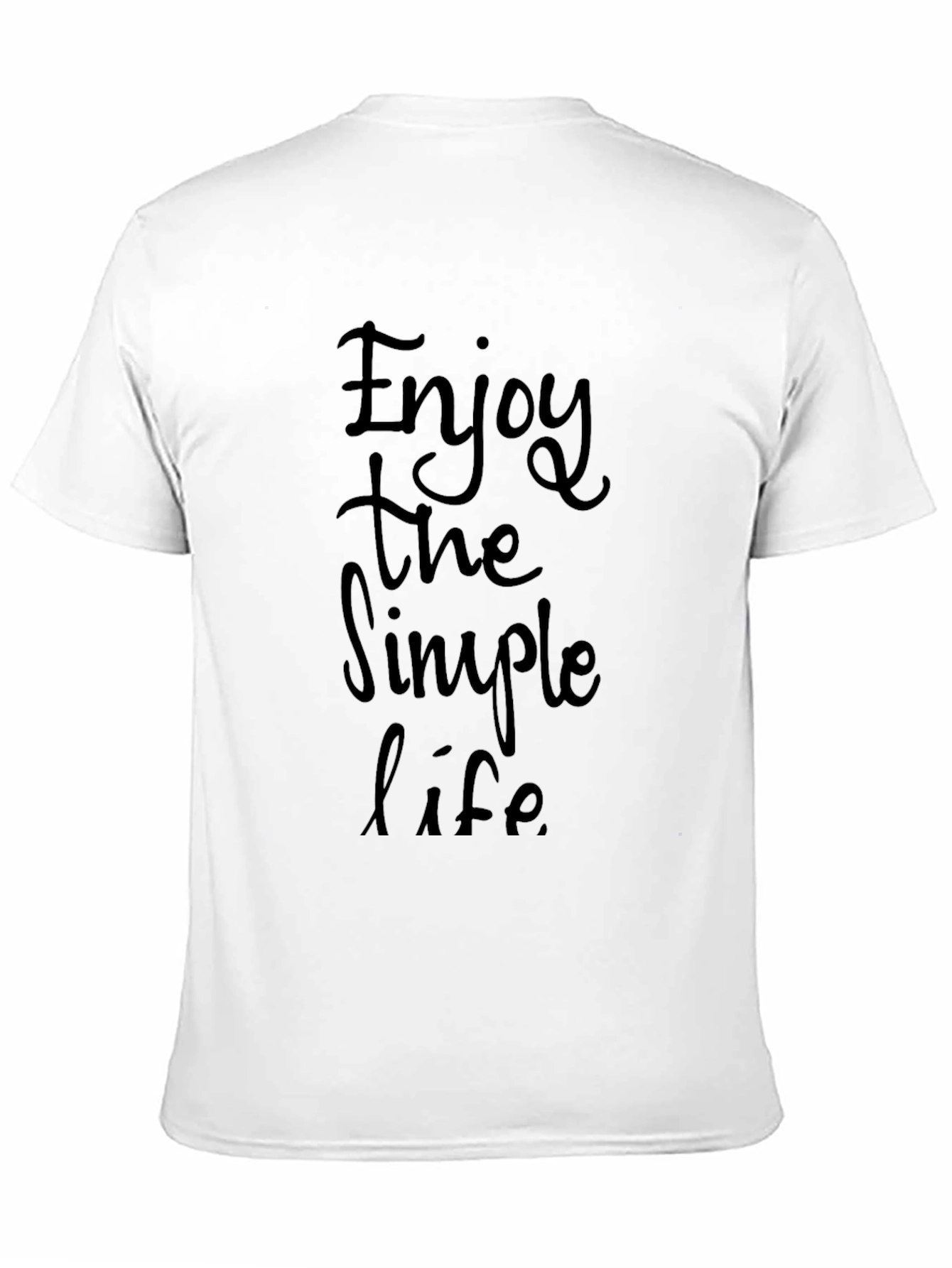 Enjoy The Simple Life Black T-Shirt