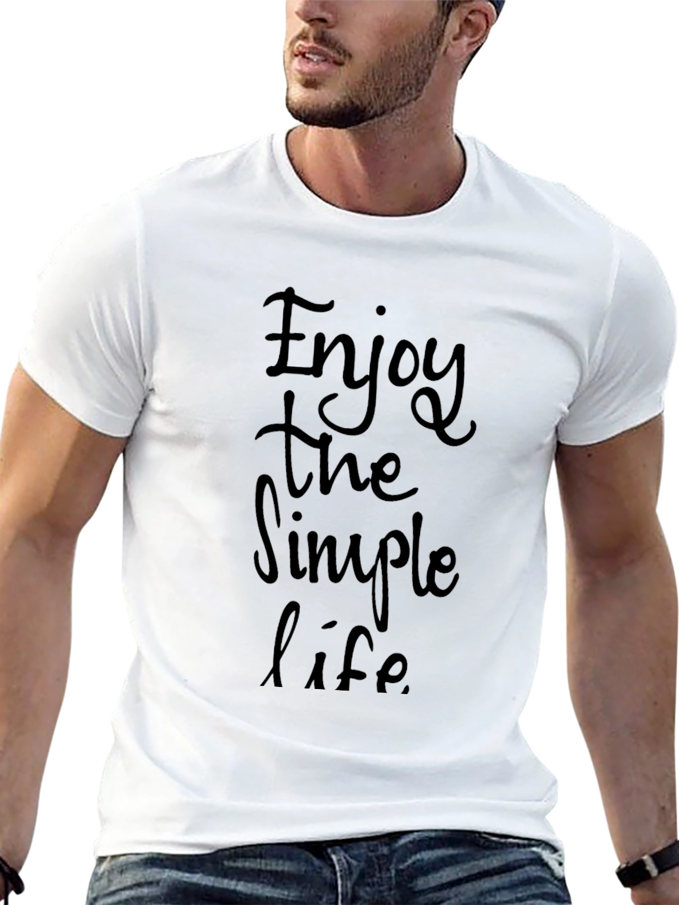 Enjoy The Simple Life Black T-Shirt