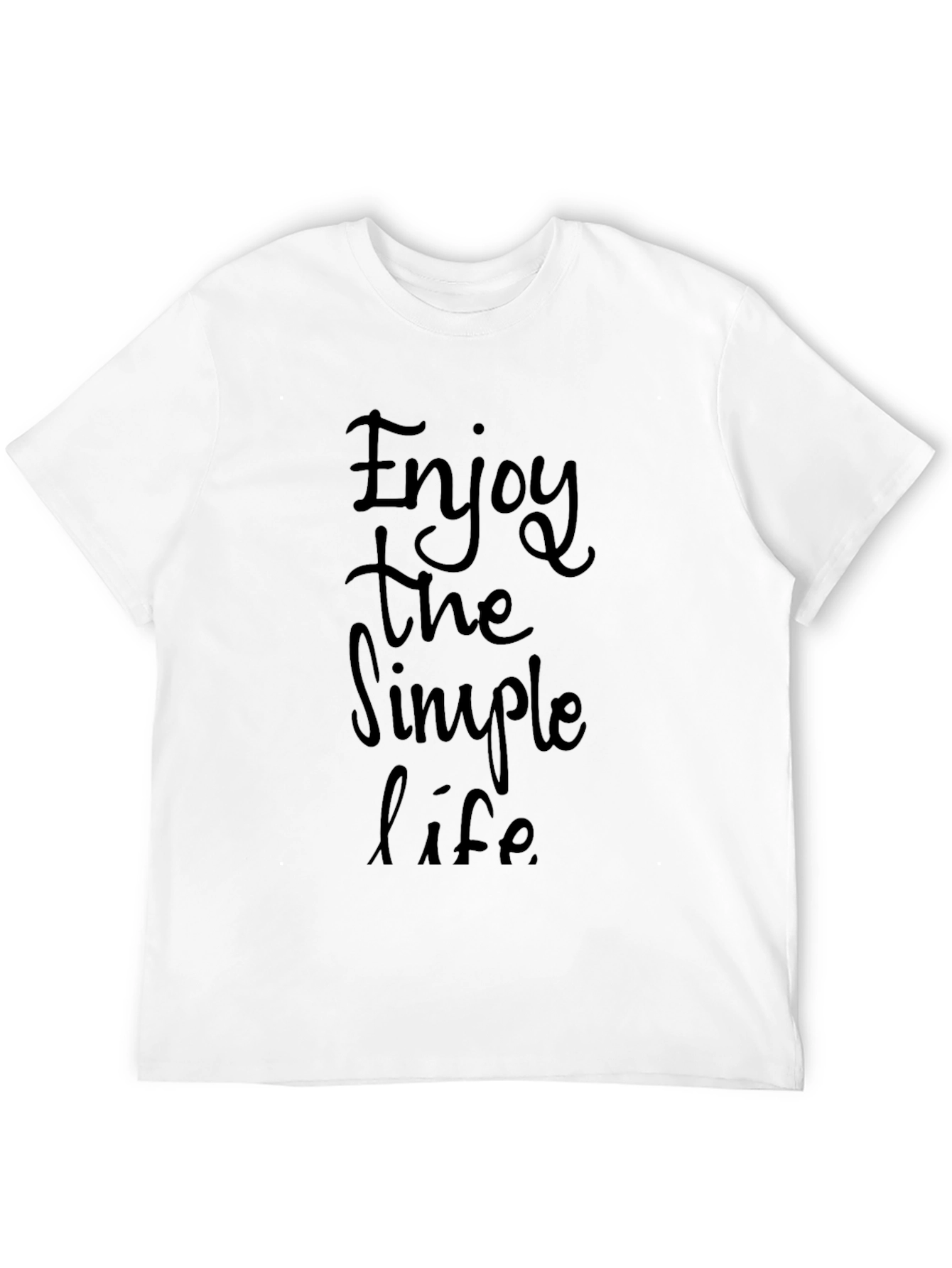 Enjoy The Simple Life Black T-Shirt