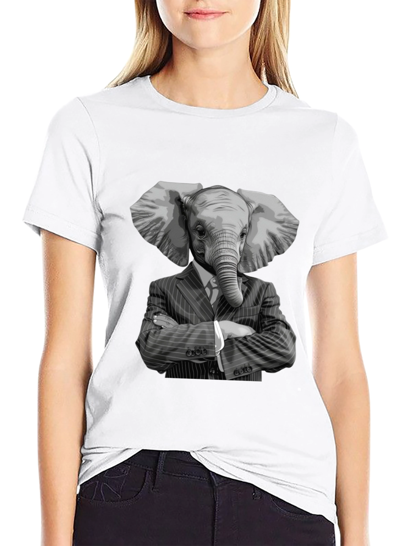 Elephant Suit T-Shirt - Unique Graphic Tee