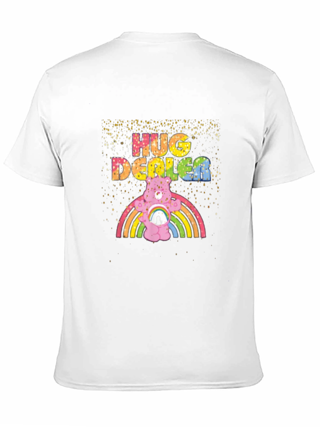 Hug Dealer Graphic Tee - Black Crew Neck T-Shirt