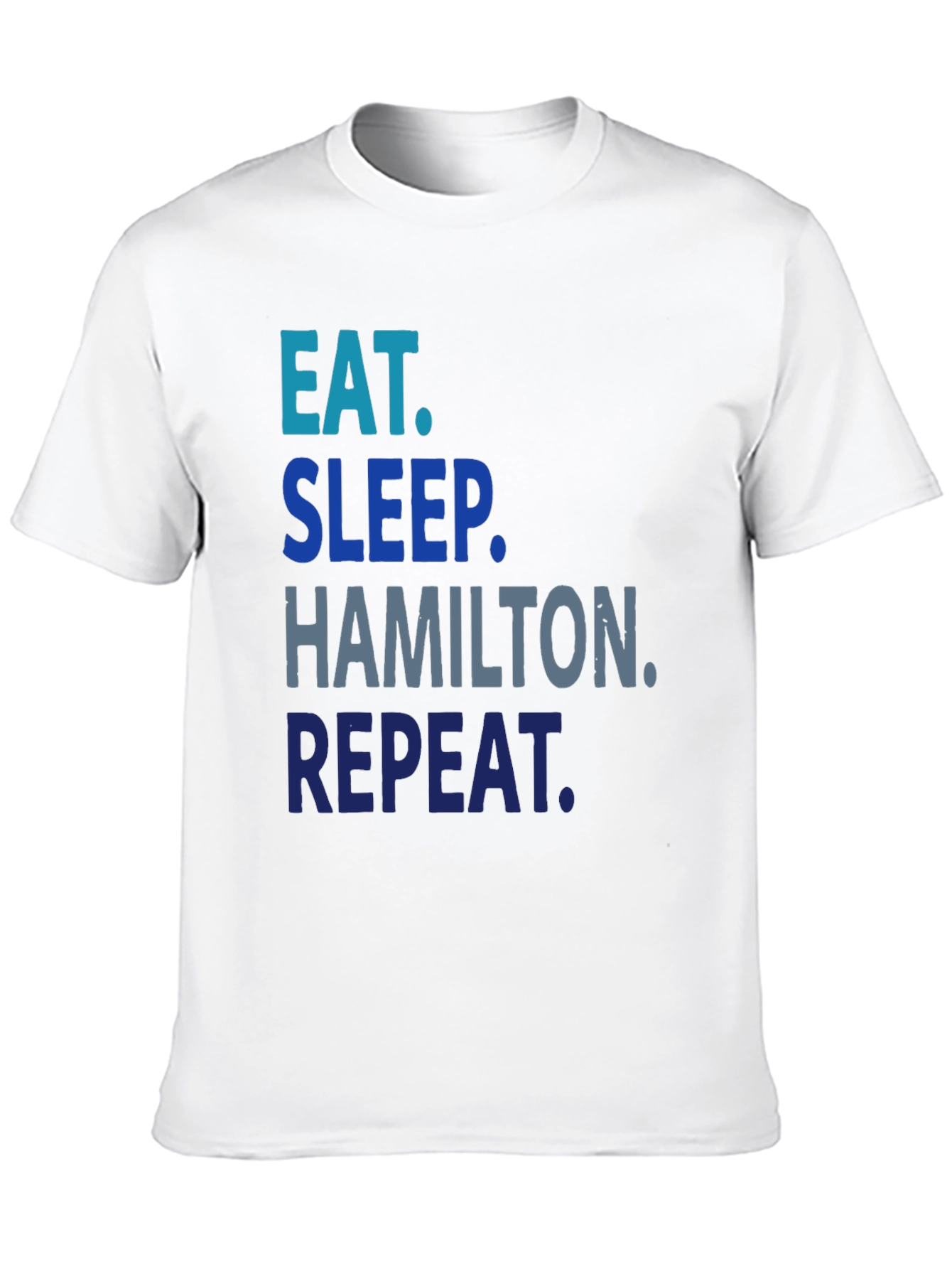 Eat Sleep Hamilton Repeat Black T-Shirt