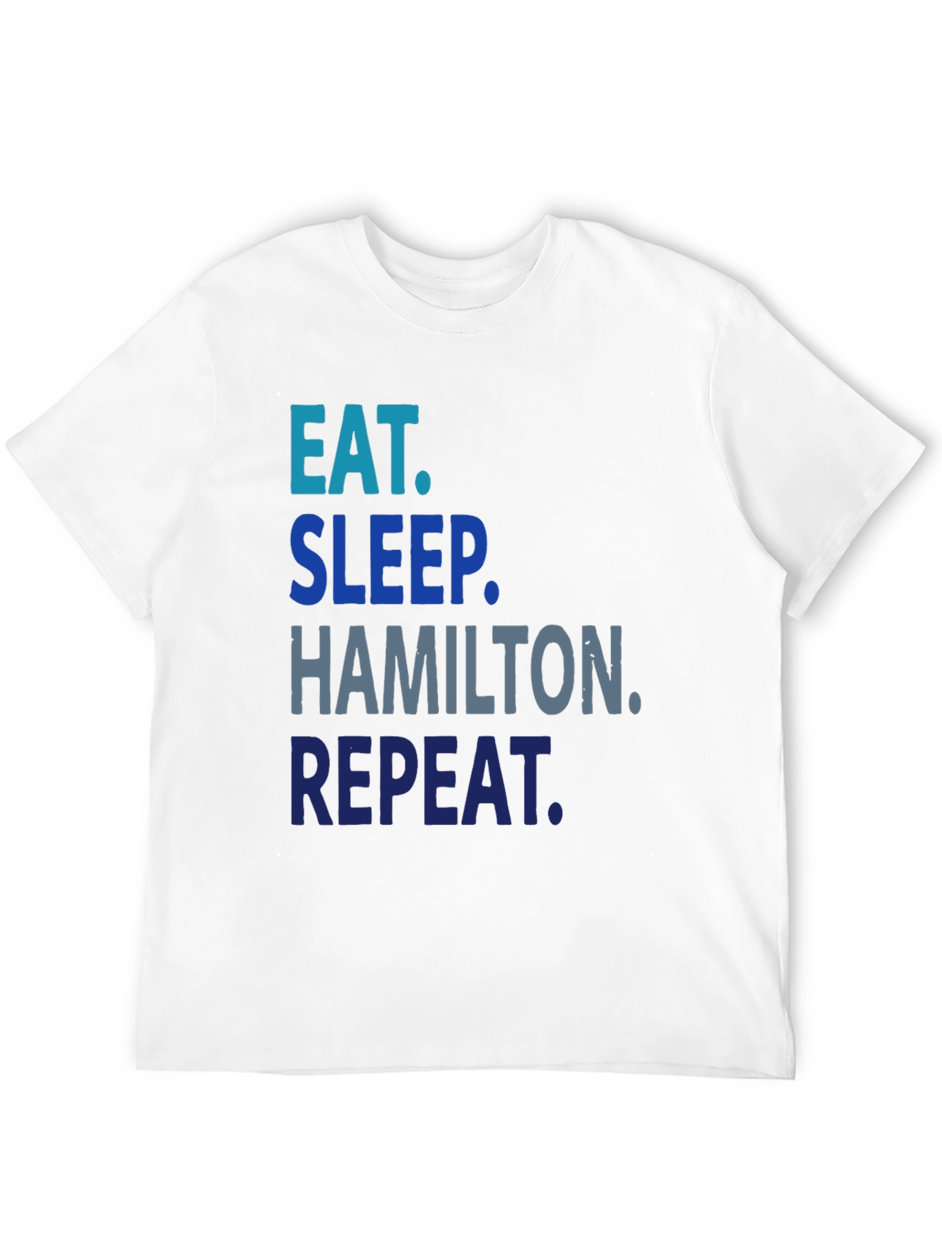 Eat Sleep Hamilton Repeat Black T-Shirt