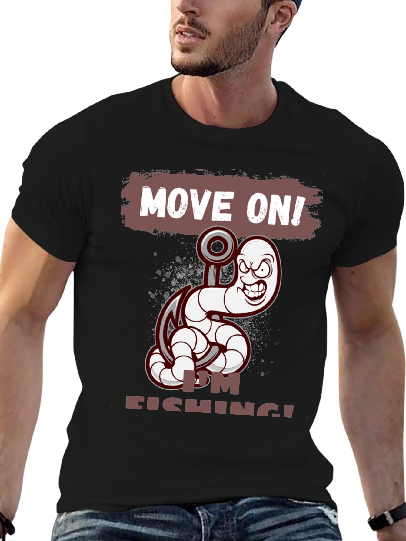 Move On! Im Fishing T-Shirt