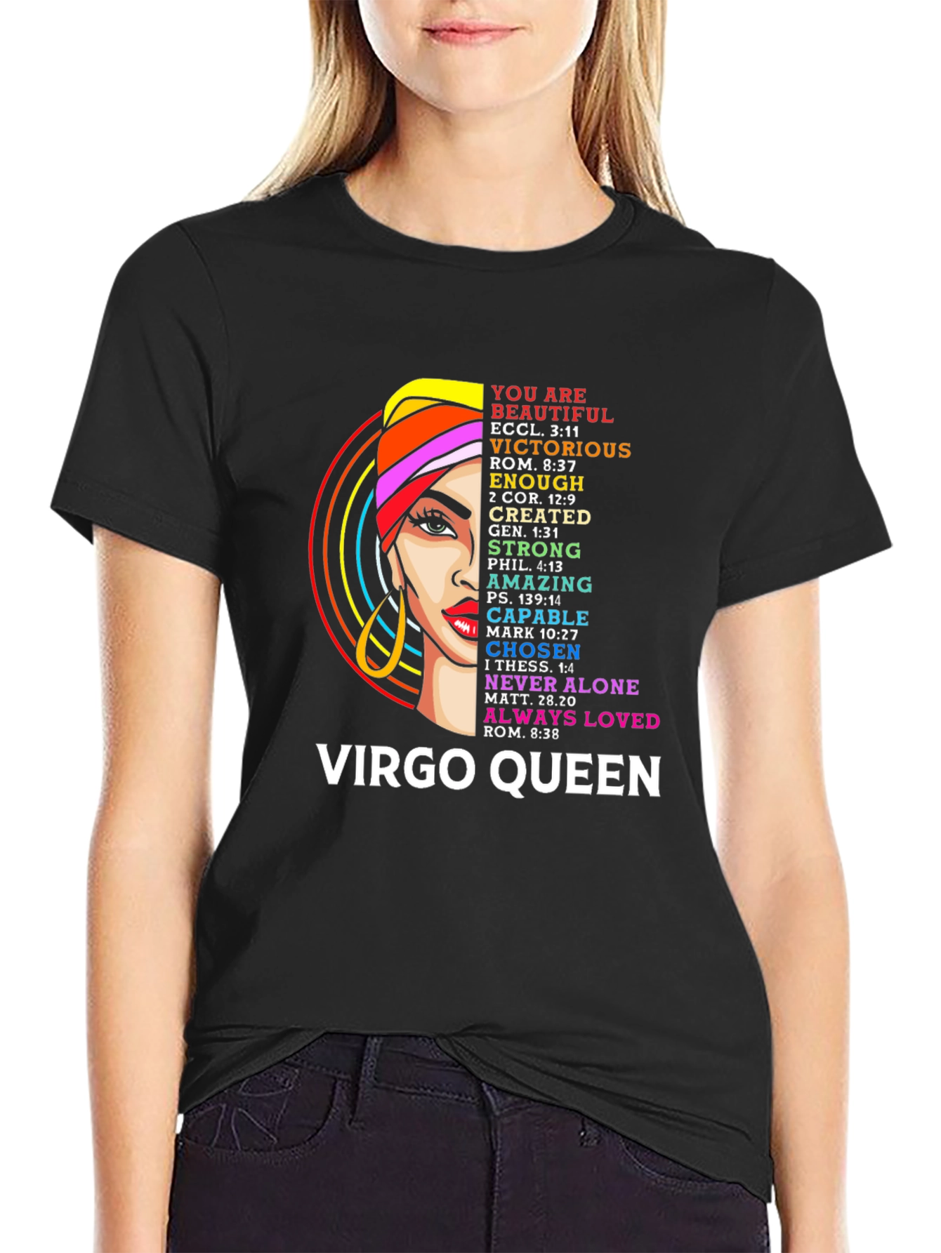 Virgo Queen Graphic T-Shirt - Inspirational Design