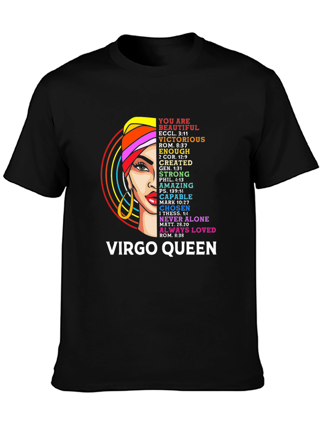 Virgo Queen Graphic T-Shirt - Inspirational Design