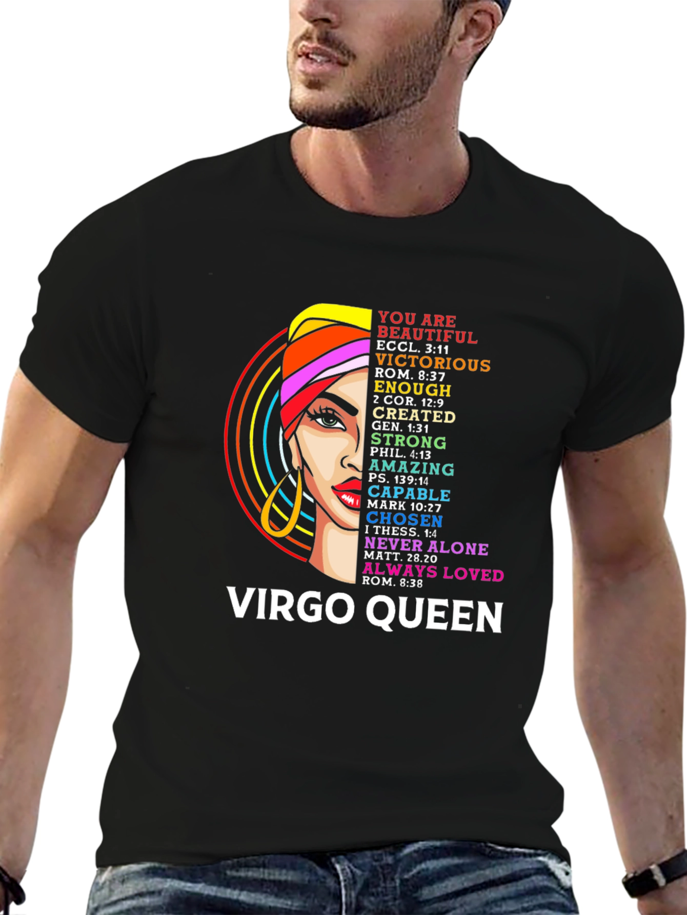 Virgo Queen Graphic T-Shirt - Inspirational Design