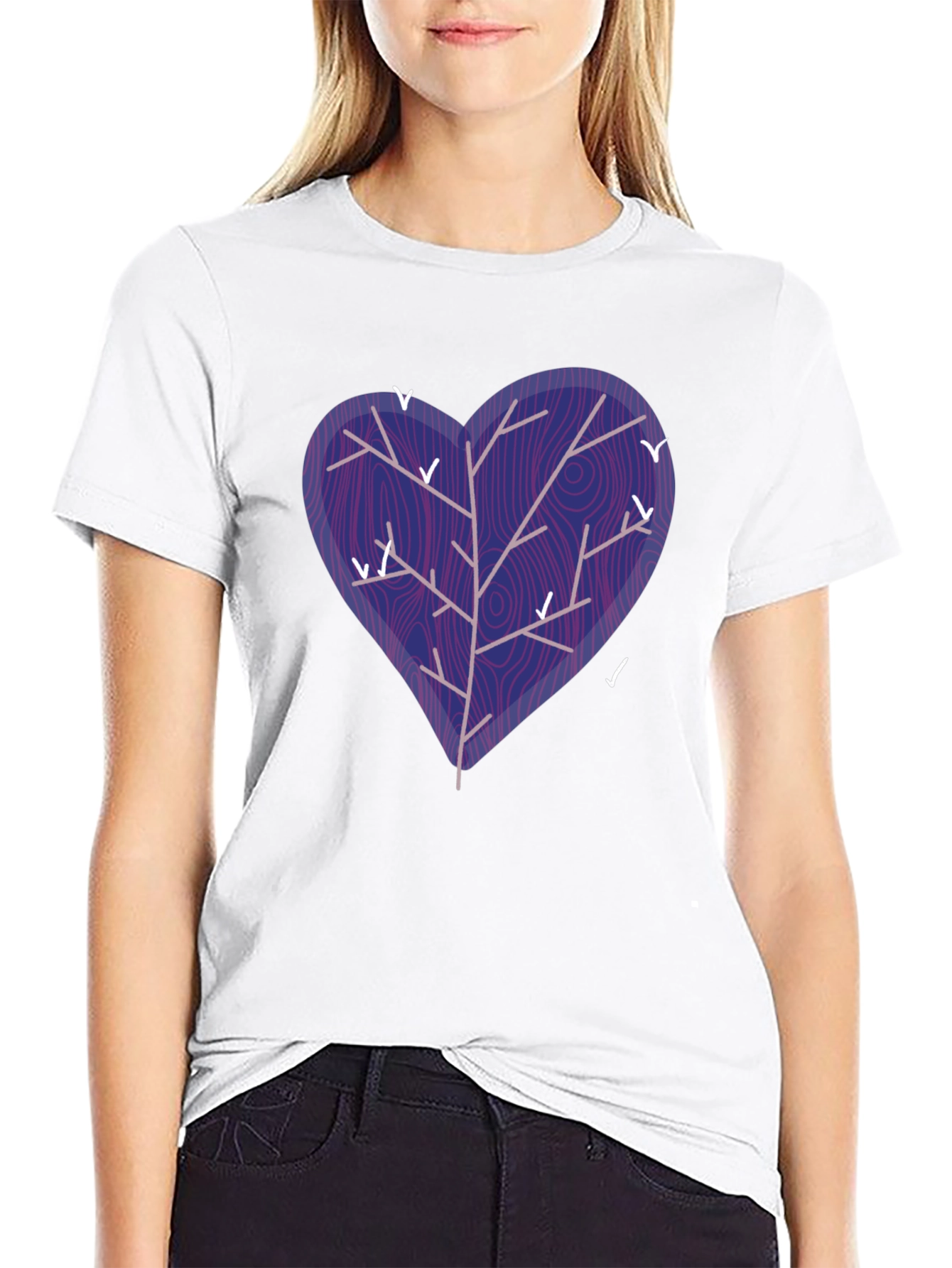 Heart Tree Graphic T-Shirt - Unique Design