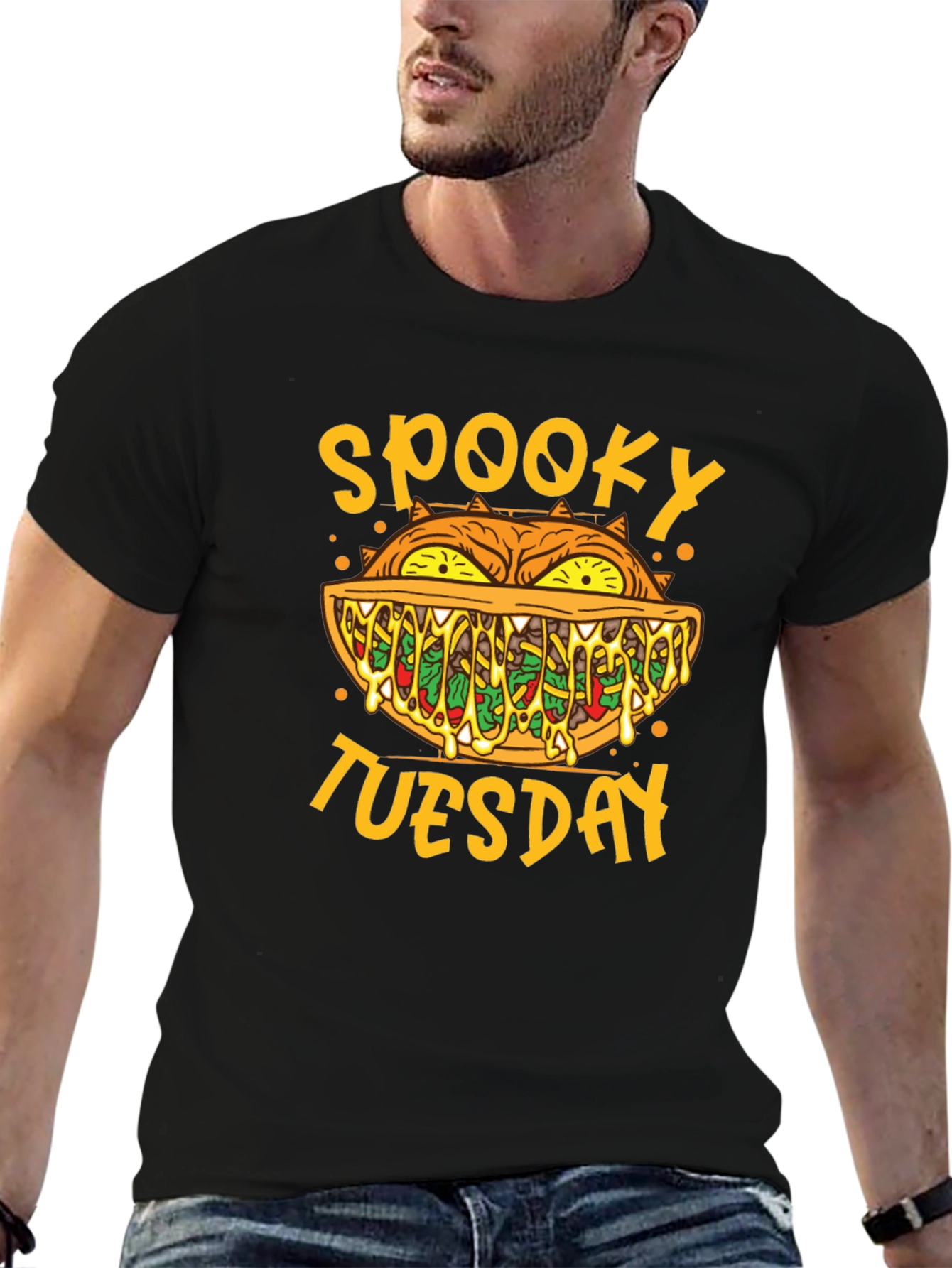 Spooky Tuesday Graphic T-Shirt - Halloween Style