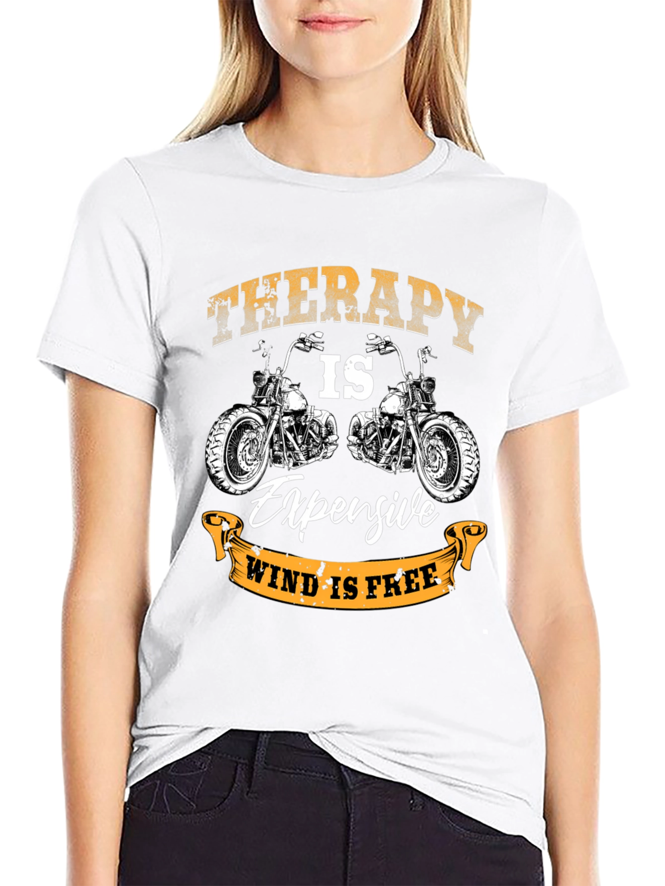 Therapy is Expensive Wind is Free Black T-Shirt