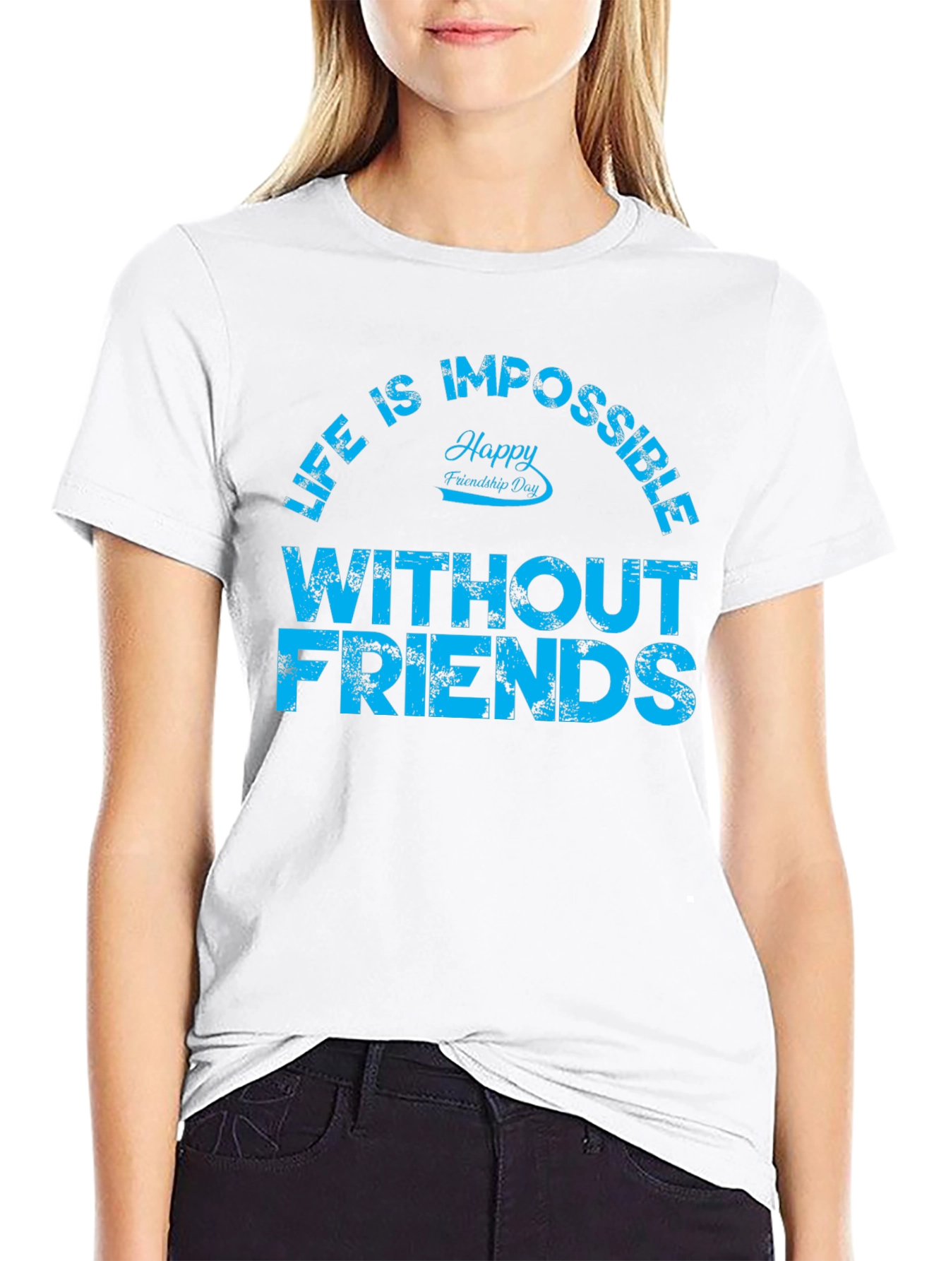 Friendship Day Graphic Tee - Life Without Friends