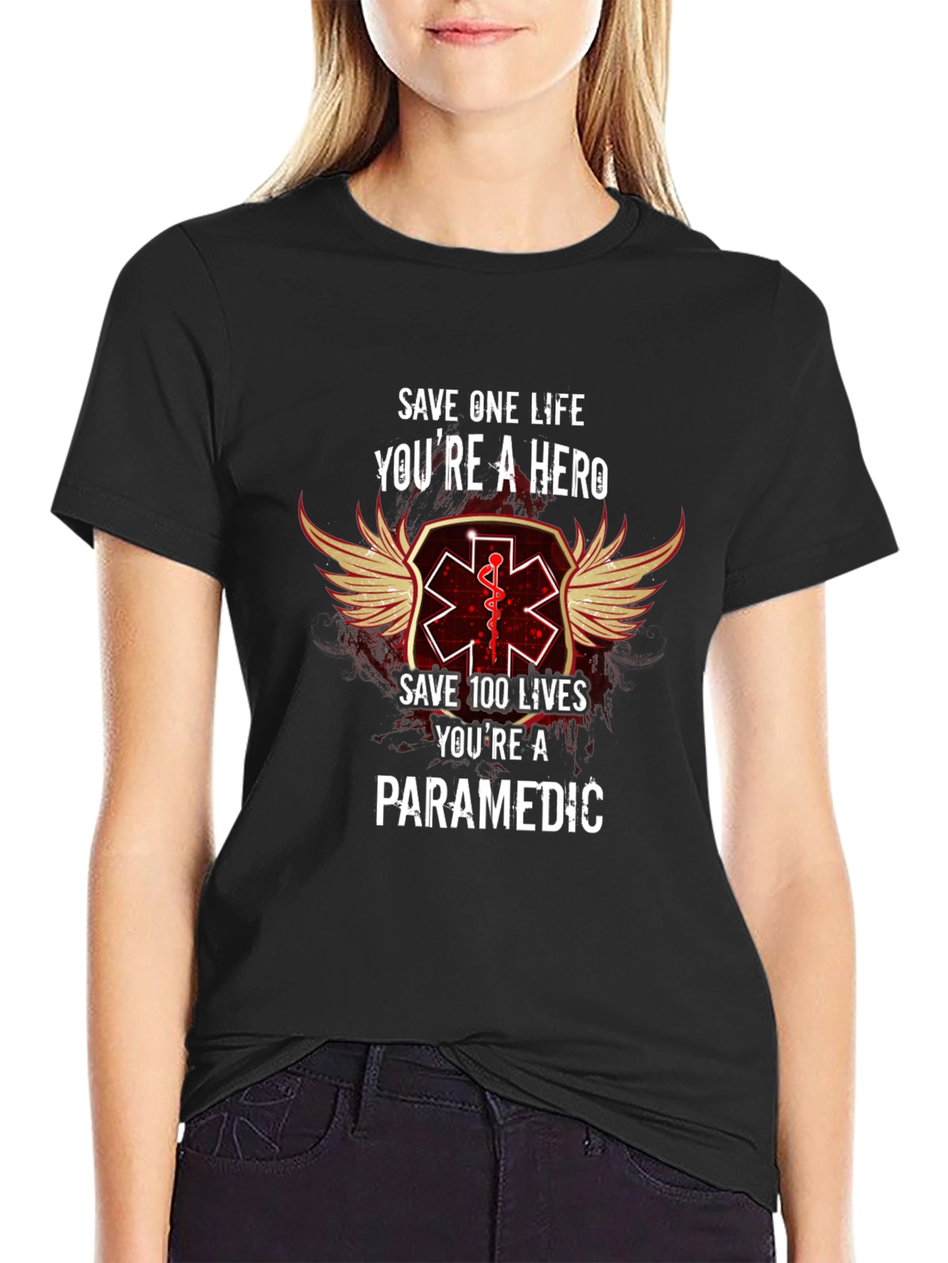 Paramedic Hero T-Shirt - Save Lives Be a Hero