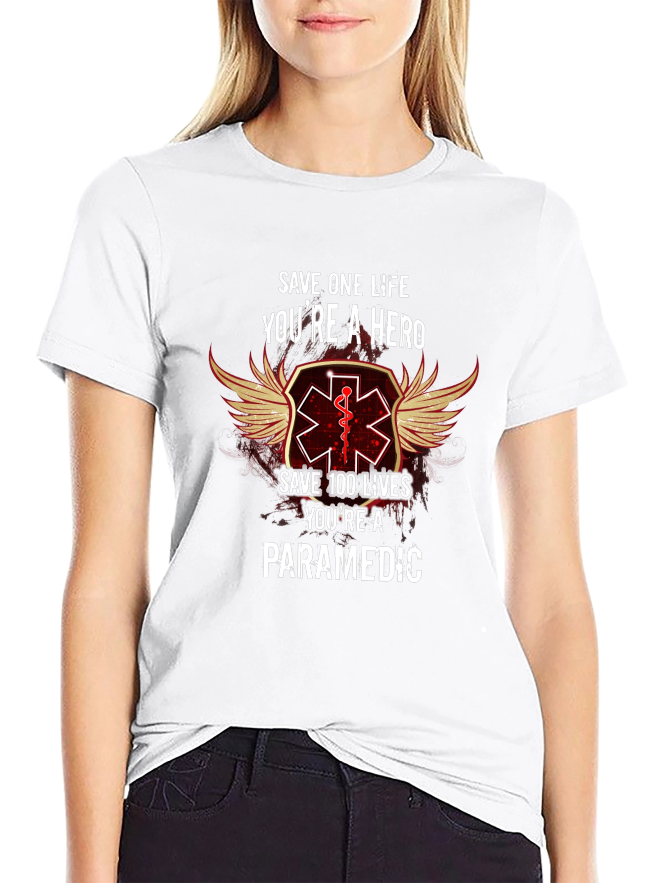 Paramedic Hero T-Shirt - Save Lives Be a Hero
