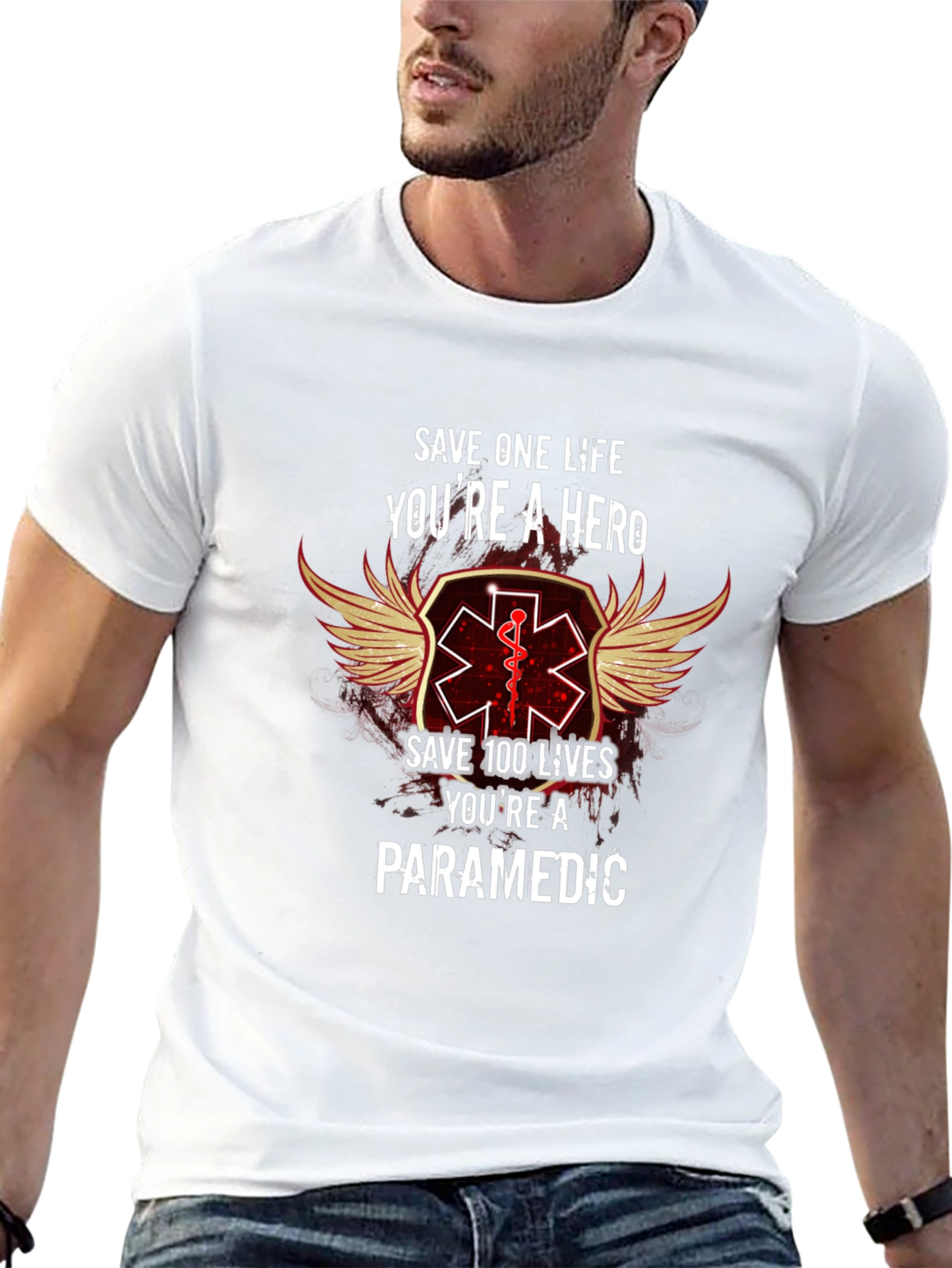 Paramedic Hero T-Shirt - Save Lives Be a Hero
