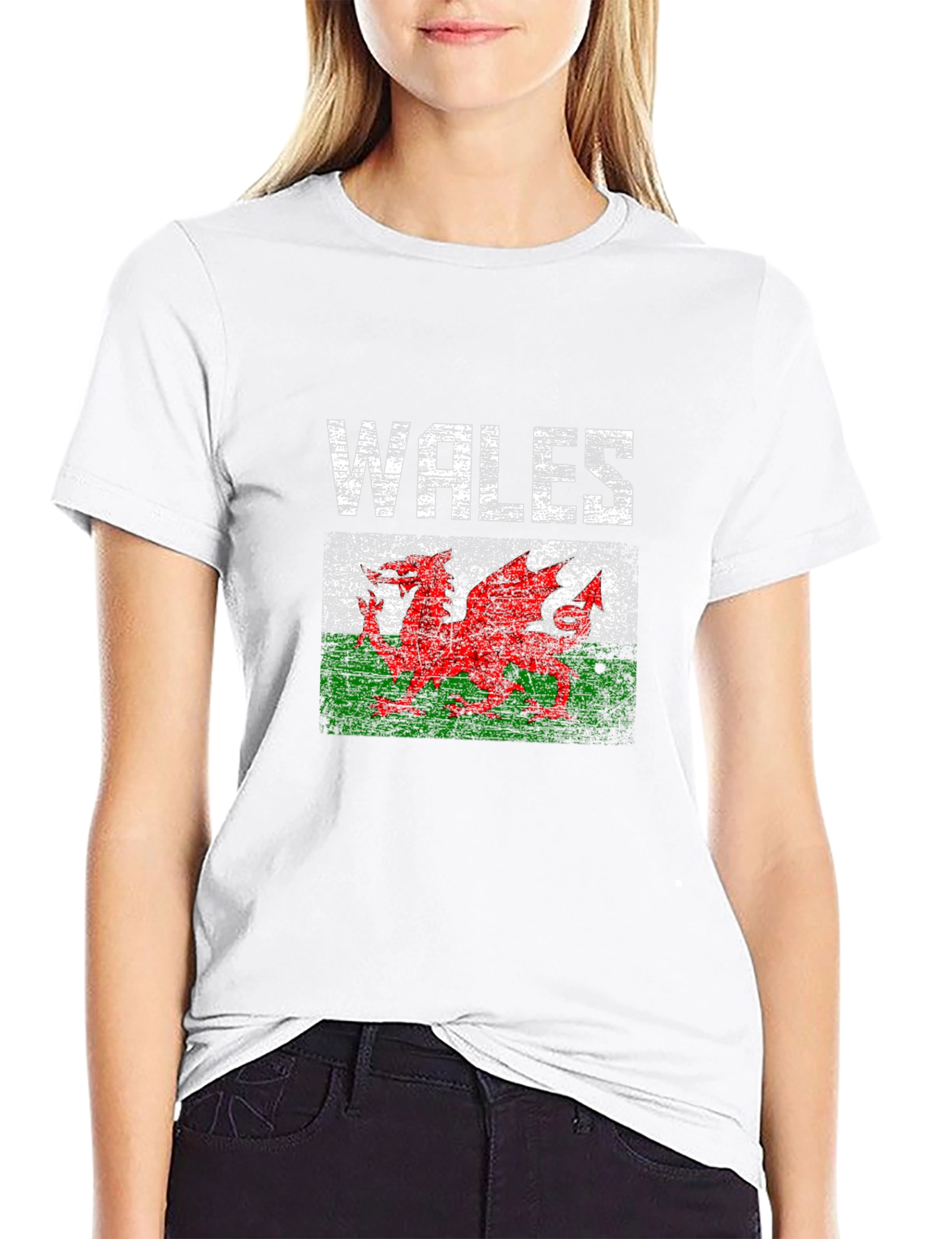 Wales Flag Dragon Graphic T-Shirt