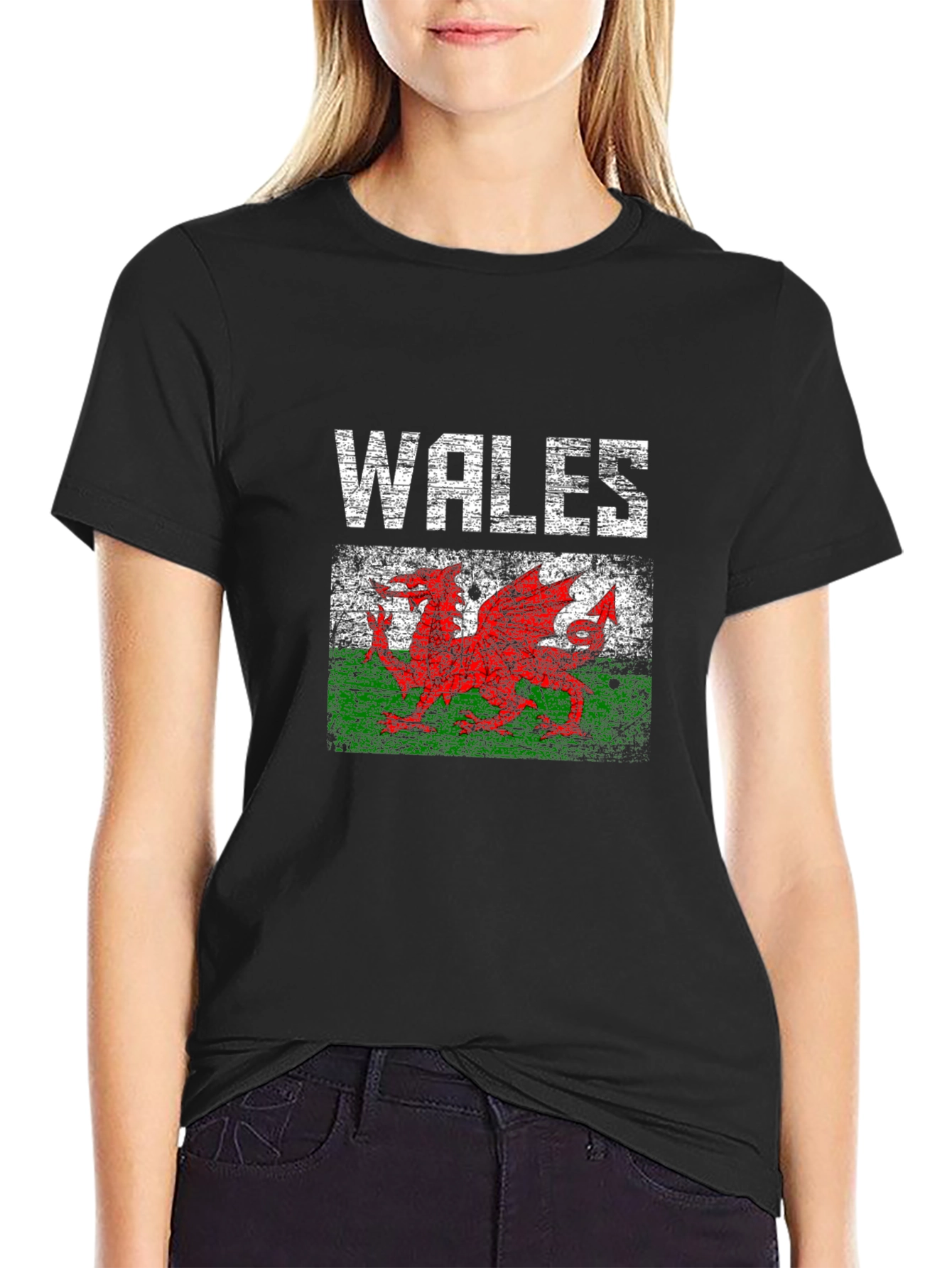 Wales Flag Dragon Graphic T-Shirt