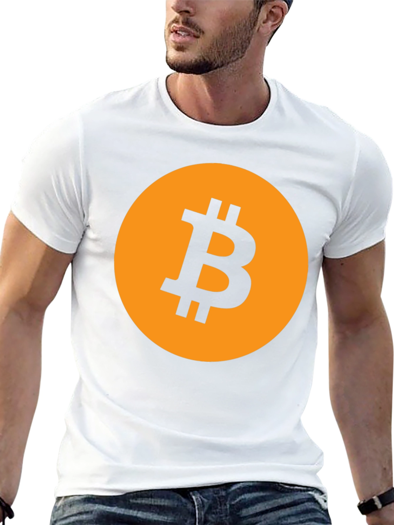 Bitcoin Logo Graphic Tee - Black Crypto T-Shirt
