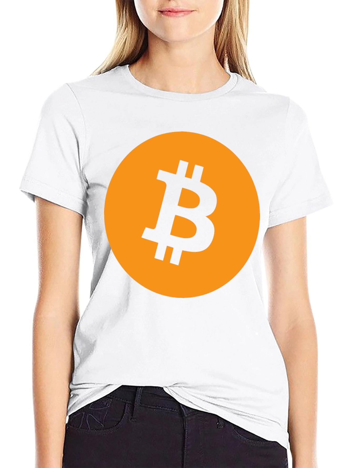 Bitcoin Logo Graphic Tee - Black Crypto T-Shirt