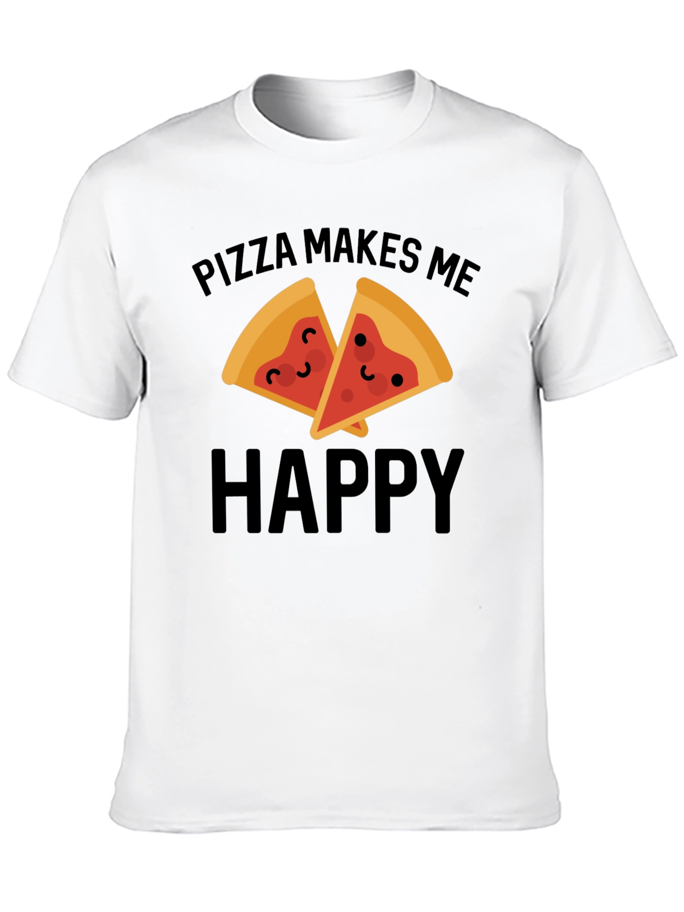 Pizza Makes Me Happy Graphic Tee