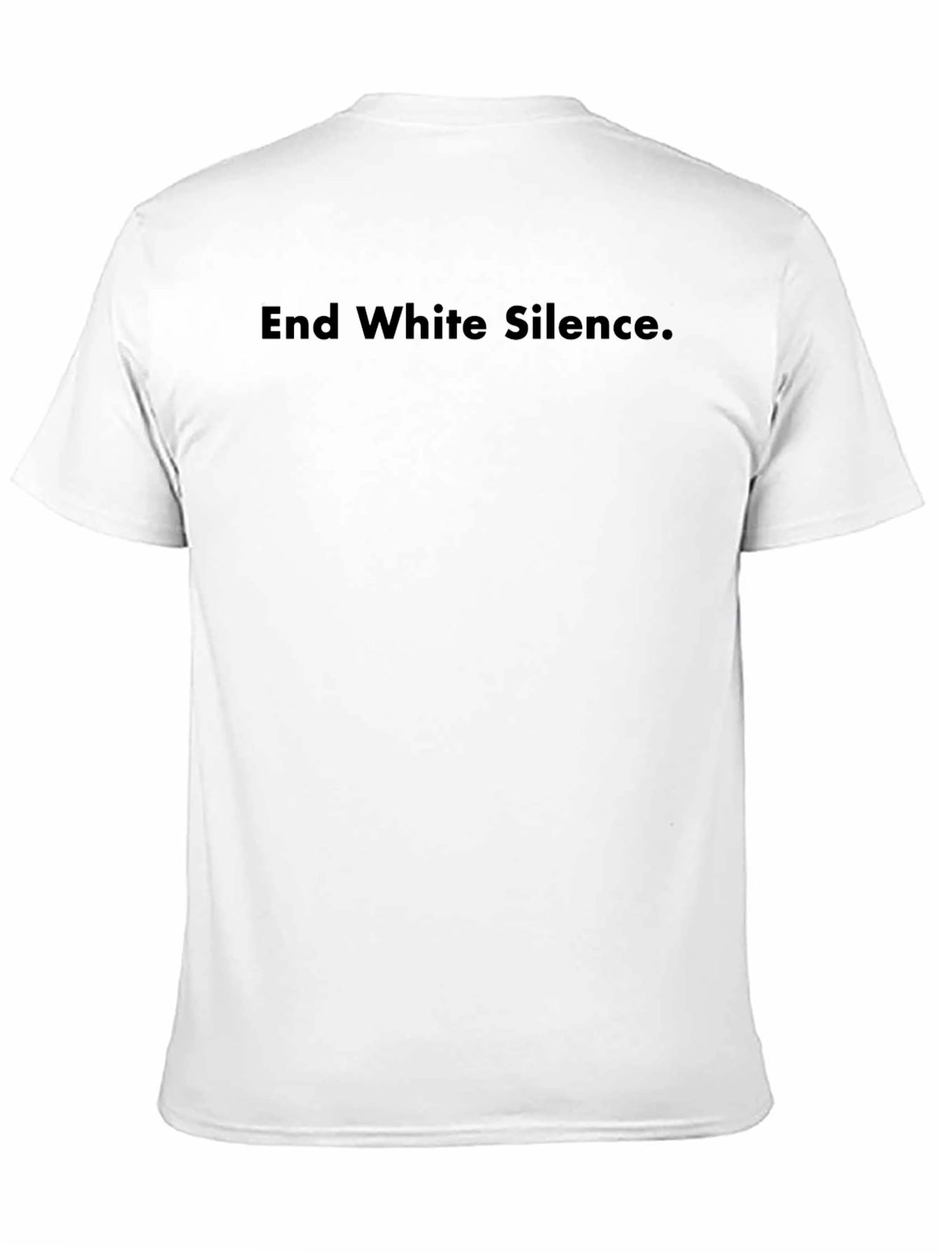 End White Silence Black T-Shirt