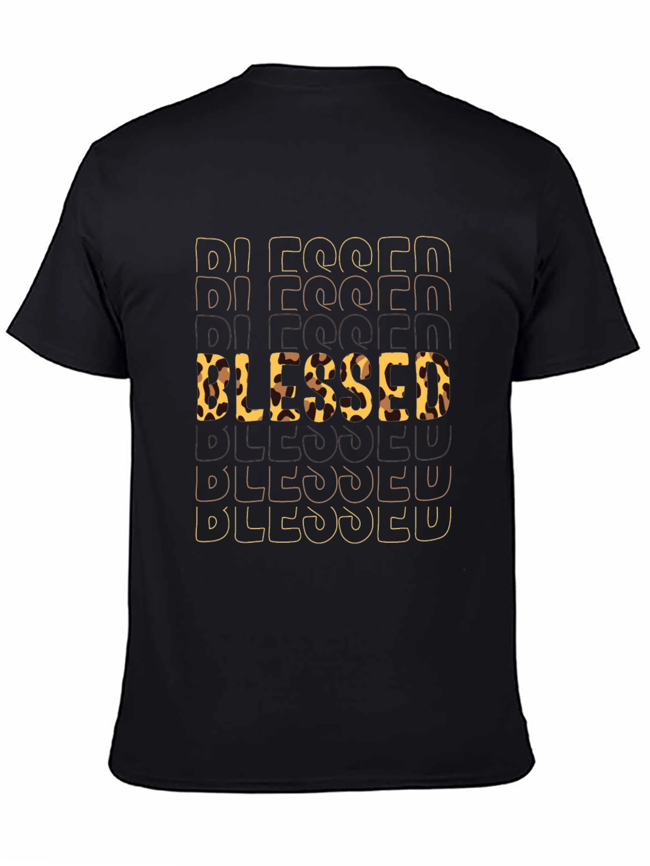 Blessed Leopard Print T-Shirt - Stylish Graphic Tee