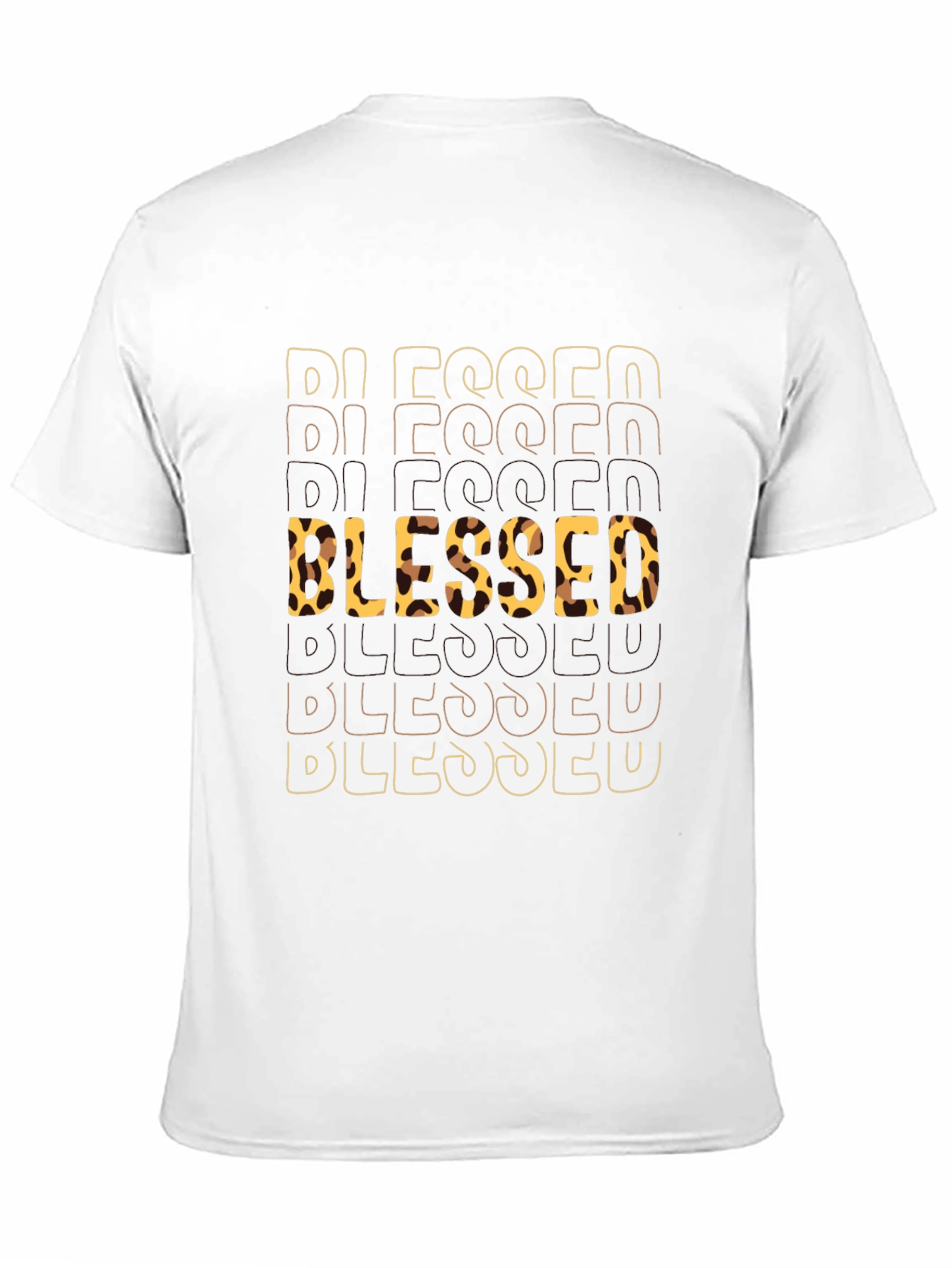 Blessed Leopard Print T-Shirt - Stylish Graphic Tee