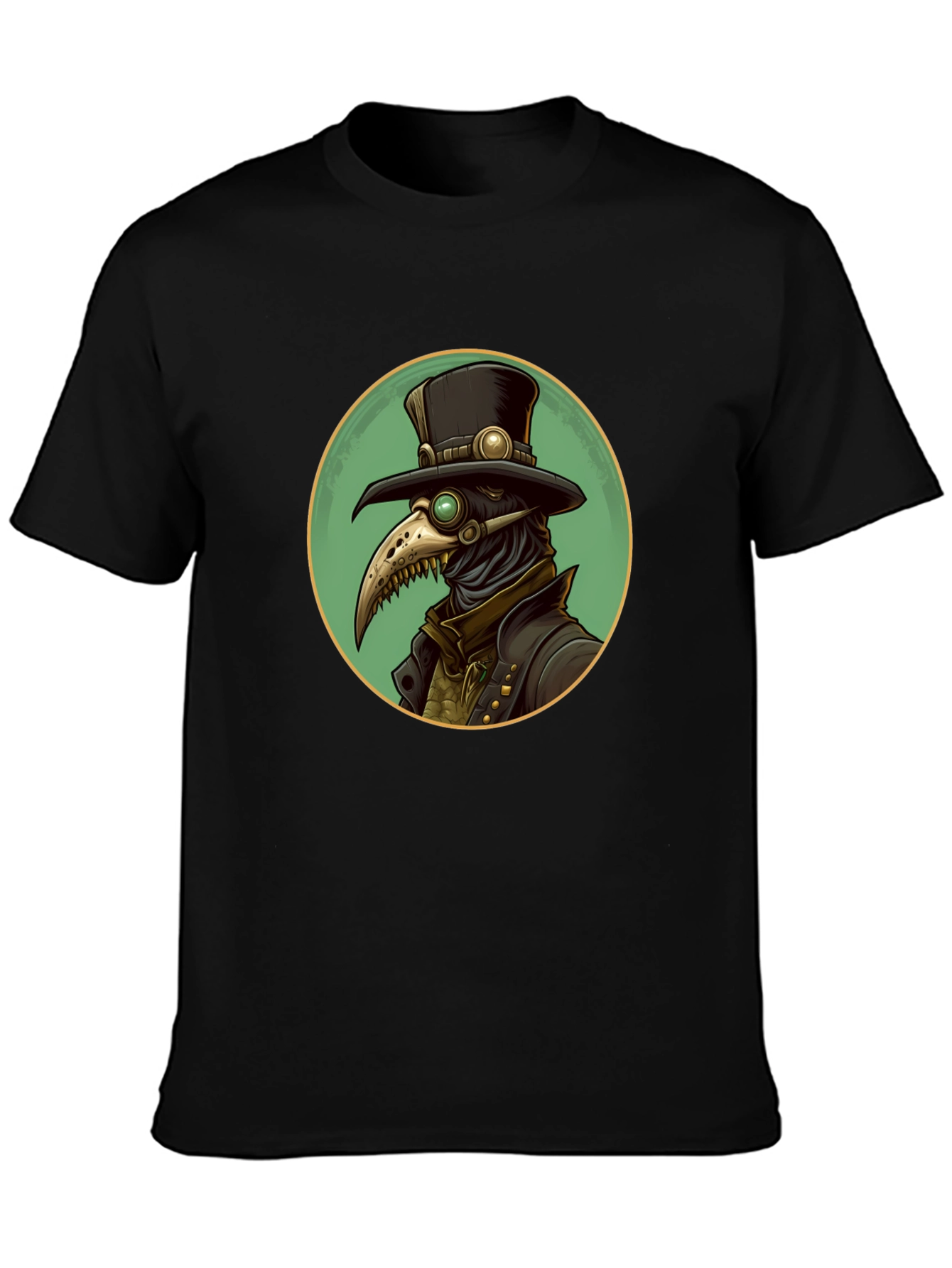 Plague Doctor T-Shirt - Unique Steampunk Design