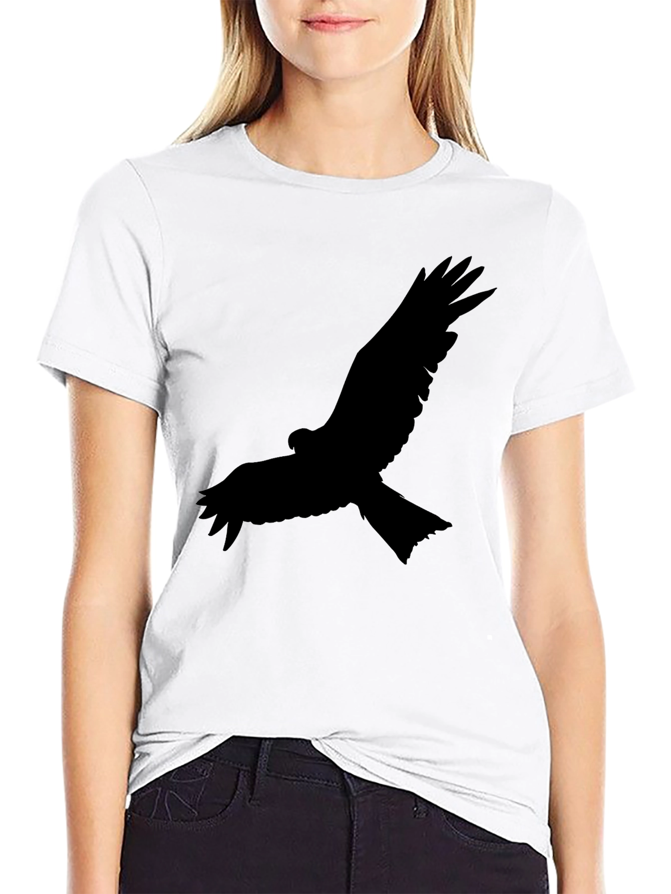 Black Eagle Silhouette Graphic T-Shirt