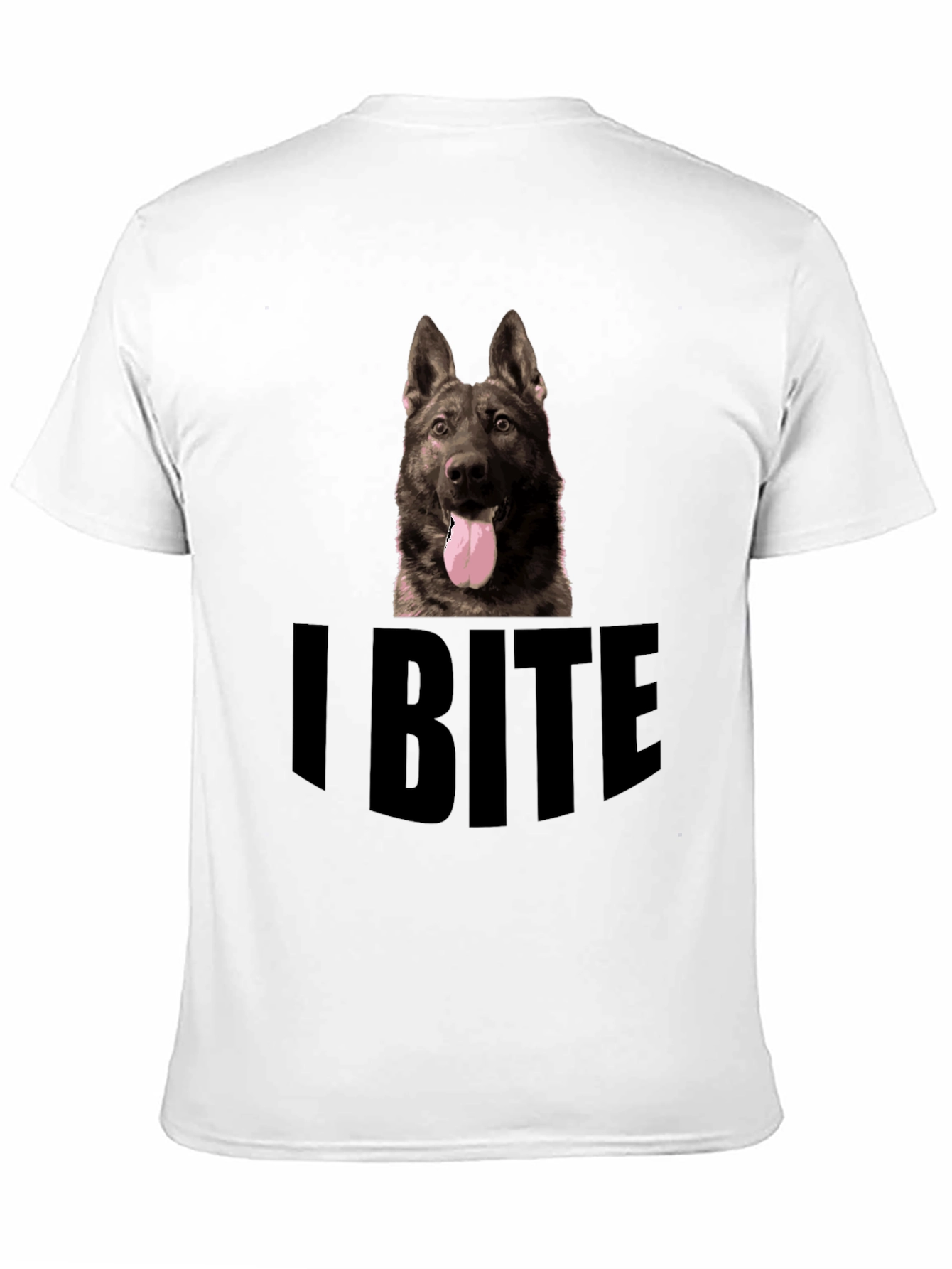 I Bite Dog Graphic Tee - Black