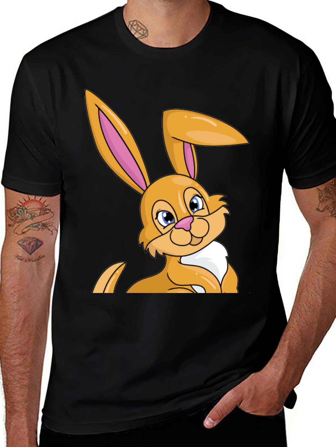 Easter Bunny T-Shirt - Cartoon Rabbit Tee
