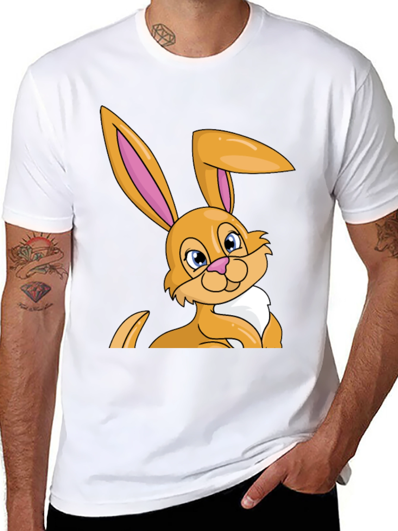 Easter Bunny T-Shirt - Cartoon Rabbit Tee