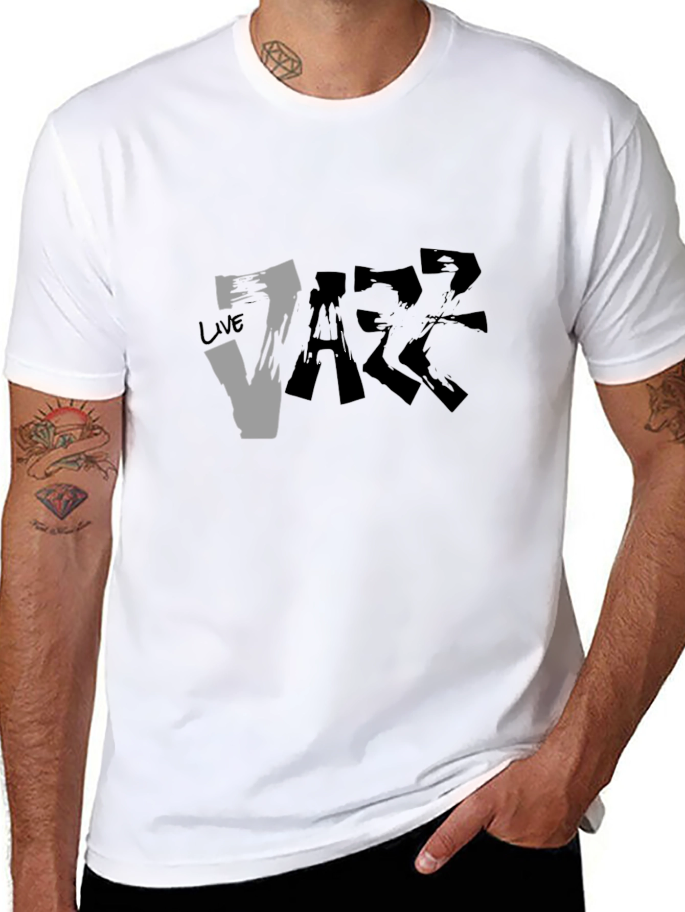 Live Jazz Graphic Black T-Shirt