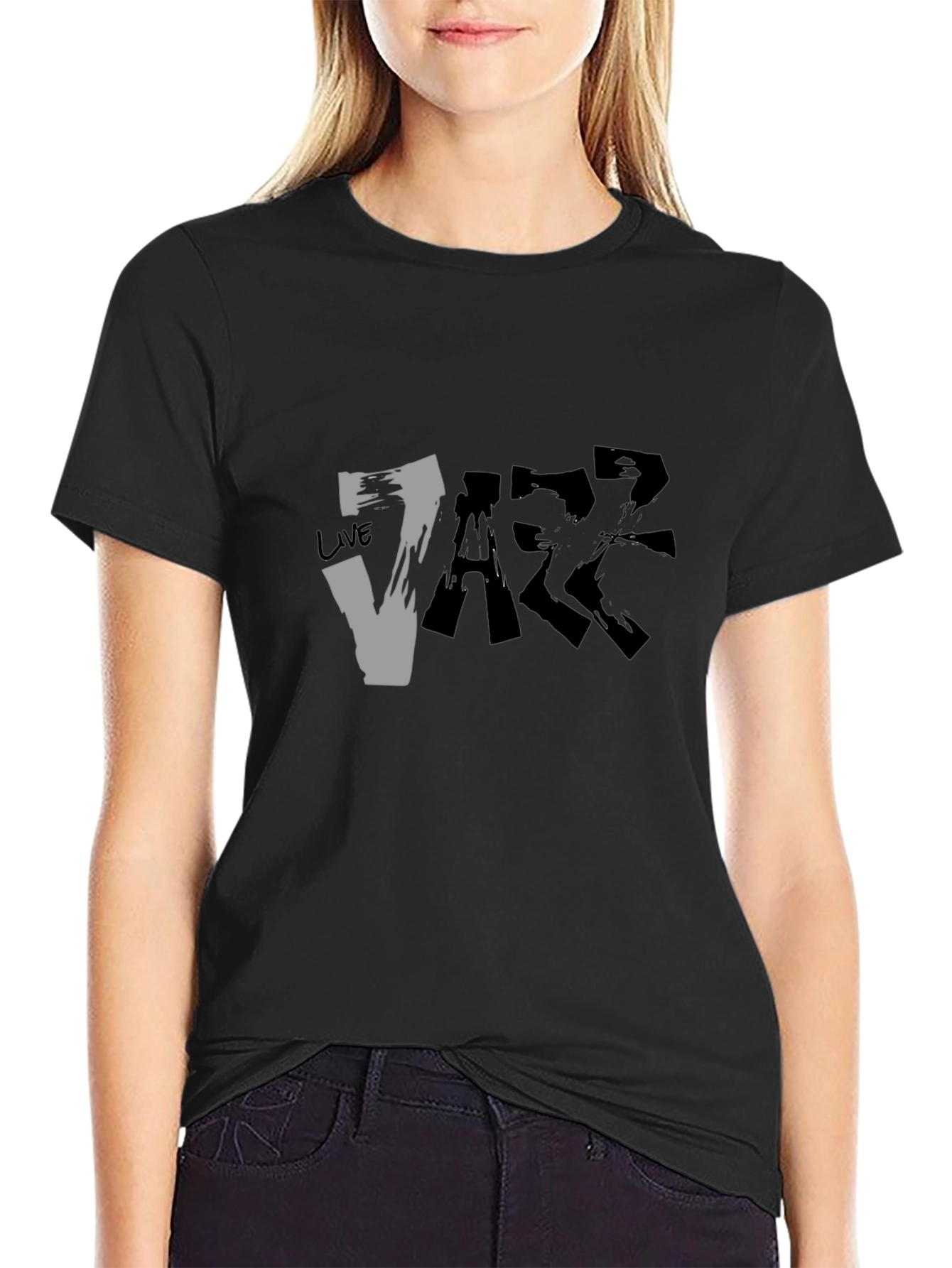 Live Jazz Graphic Black T-Shirt