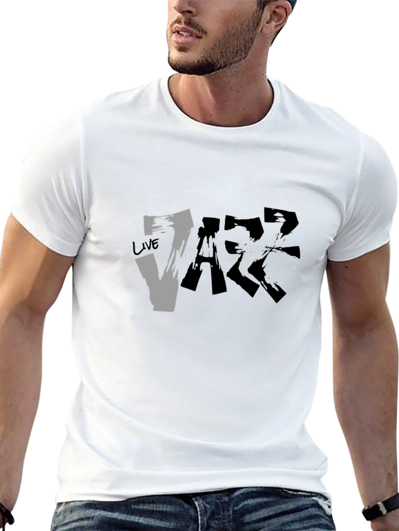 Live Jazz Graphic Black T-Shirt