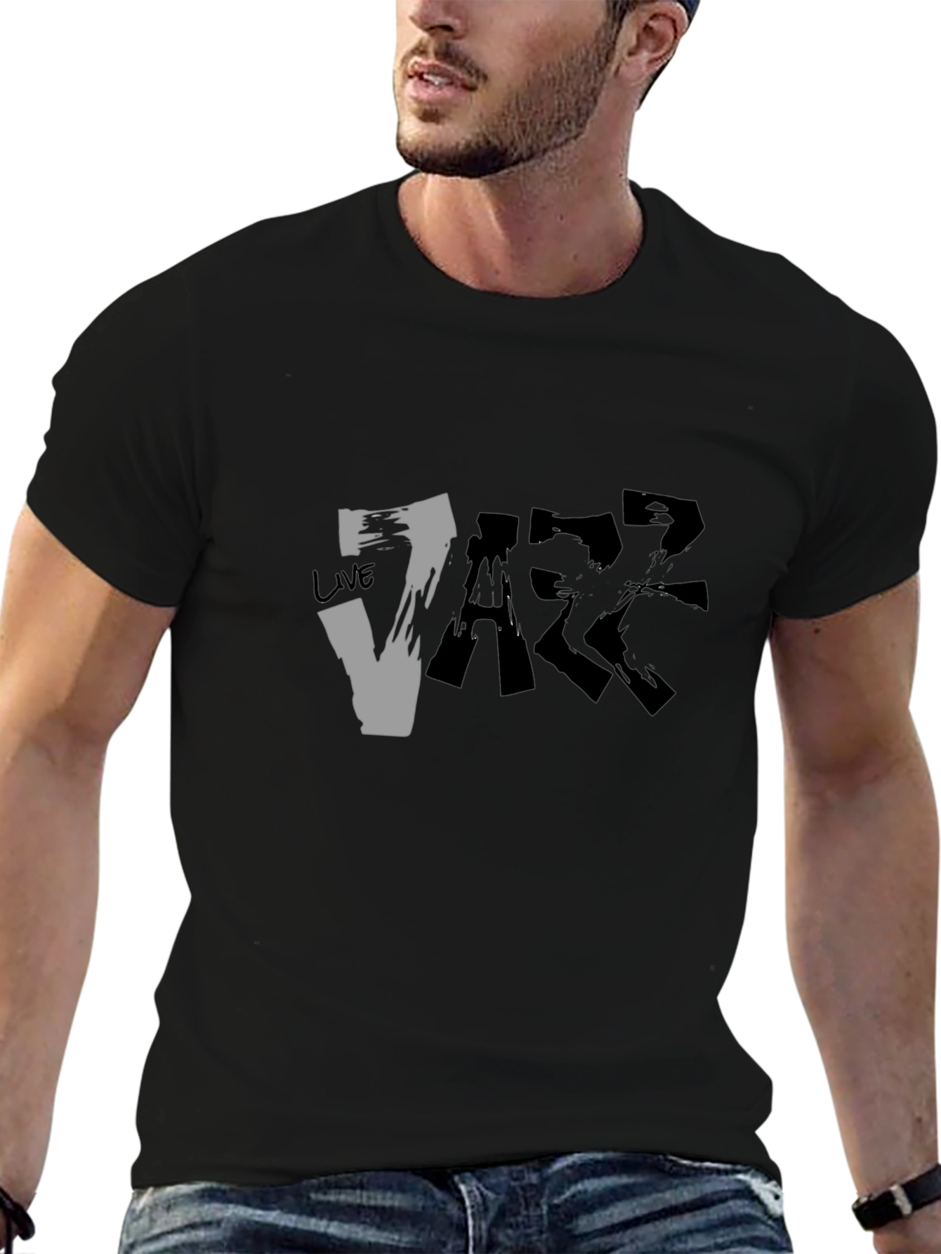 Live Jazz Graphic Black T-Shirt