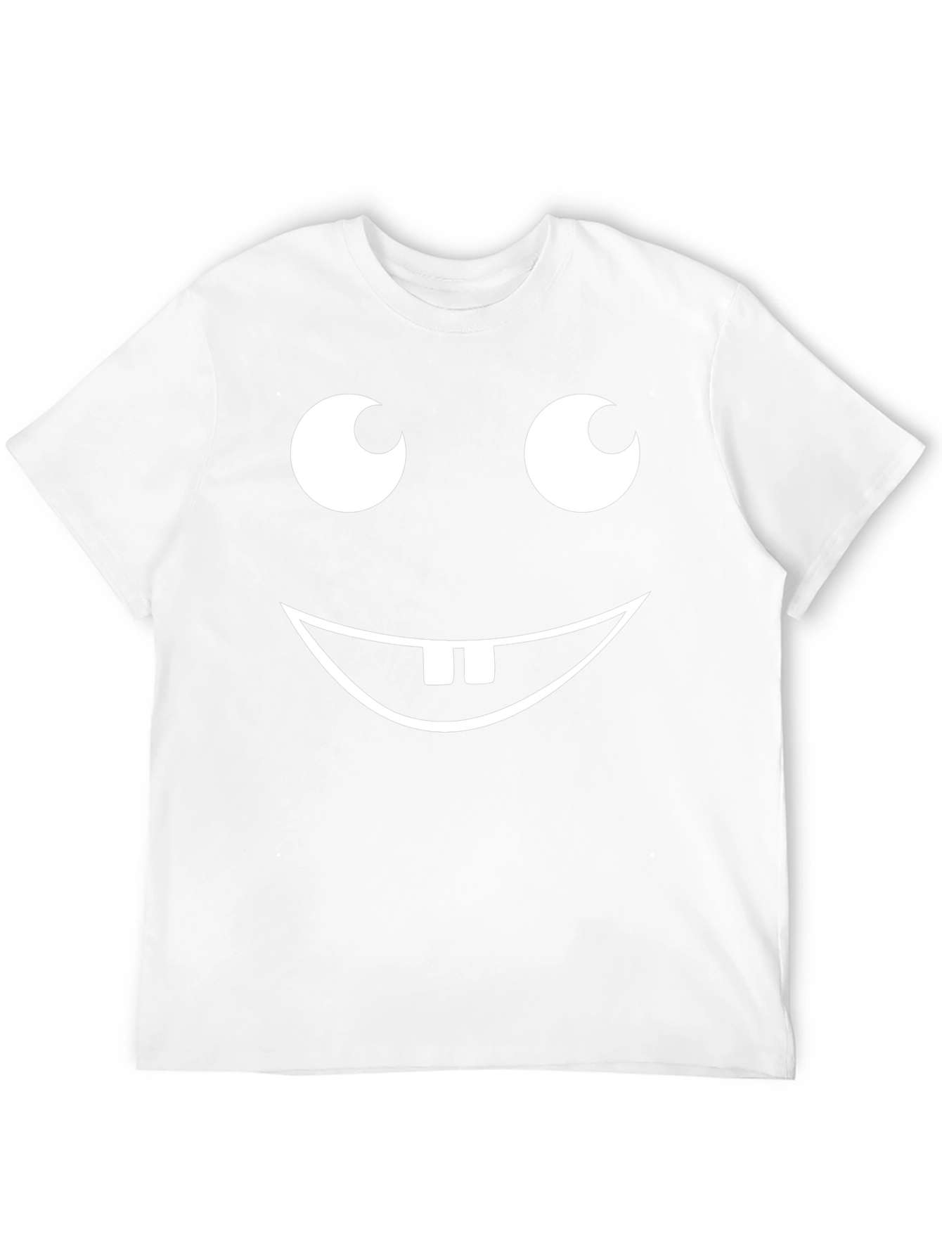 Funny Face Graphic Tee - Black Cotton T-Shirt