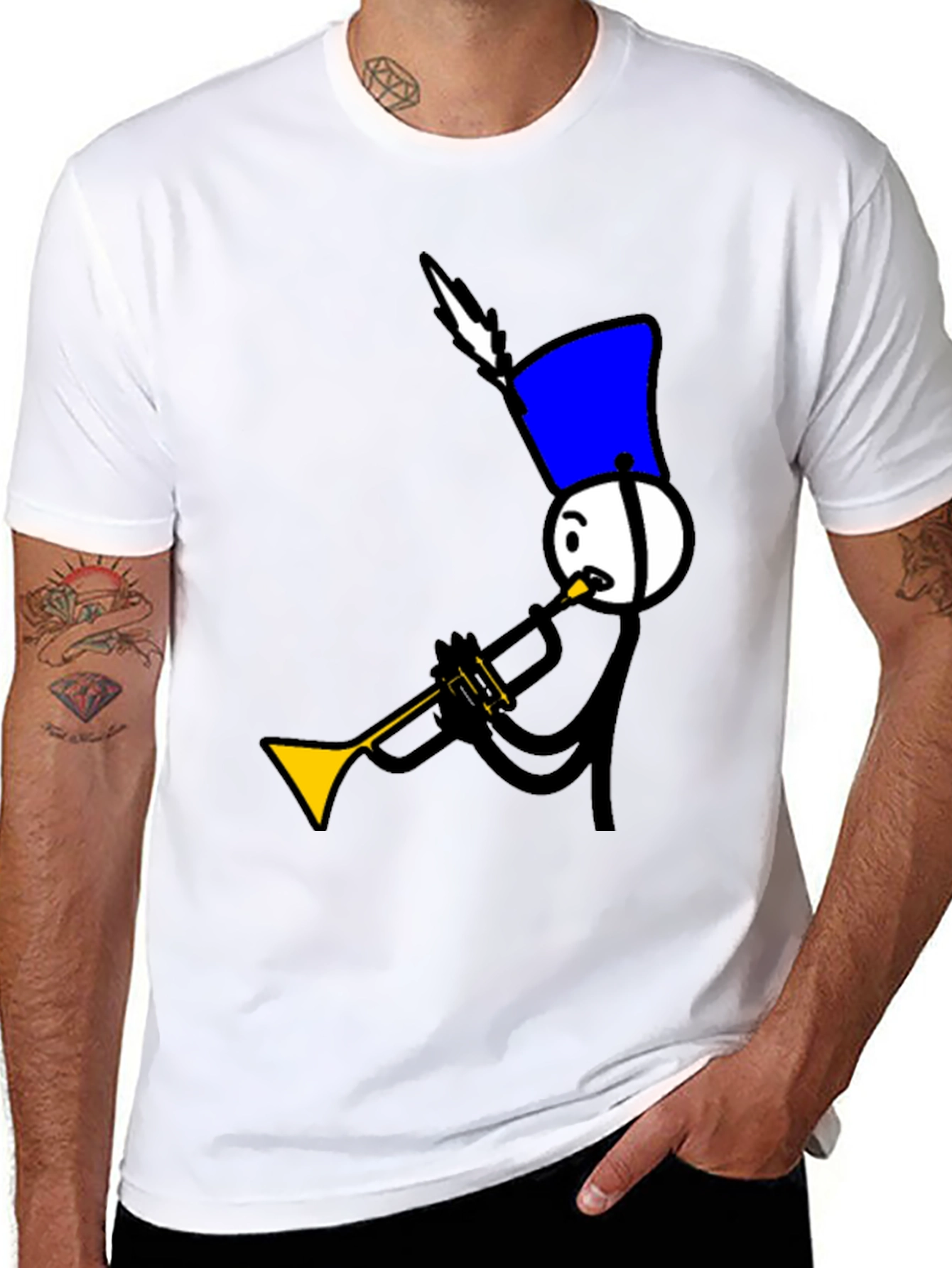 Marching Band Stick Figure T-Shirt