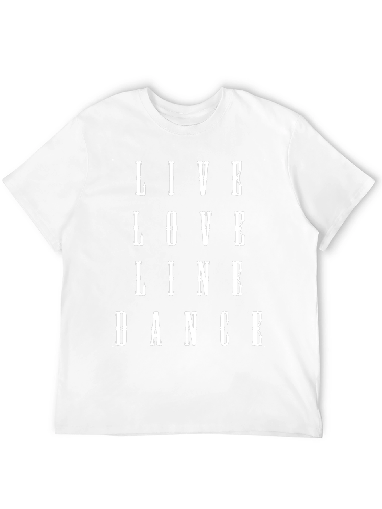 Live Love Line Dance T-Shirt - Black Graphic Tee