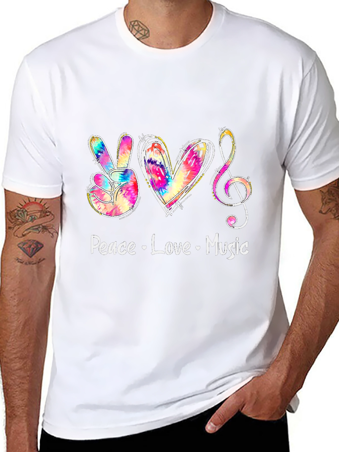 Peace Love Music Graphic Tee