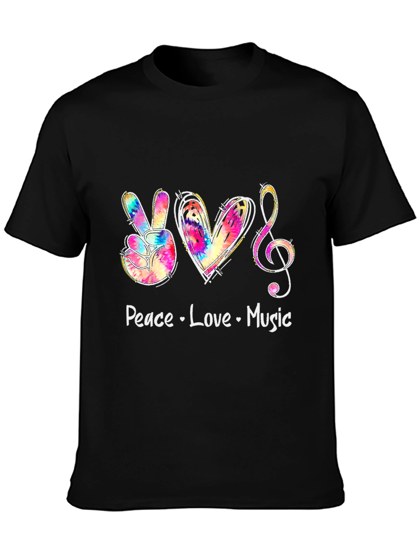 Peace Love Music Graphic Tee