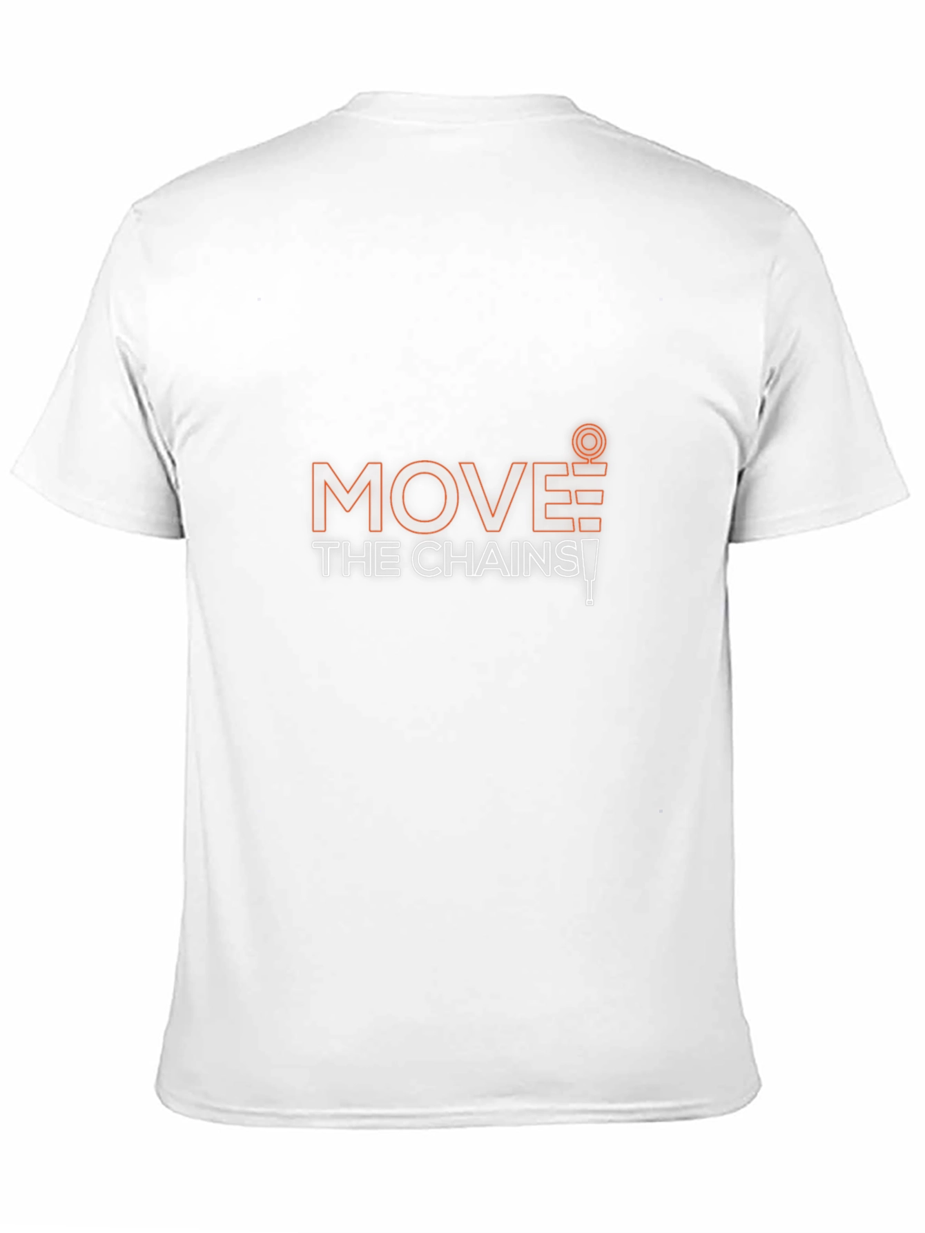 Move The Chains Black T-Shirt - Football Fan Apparel