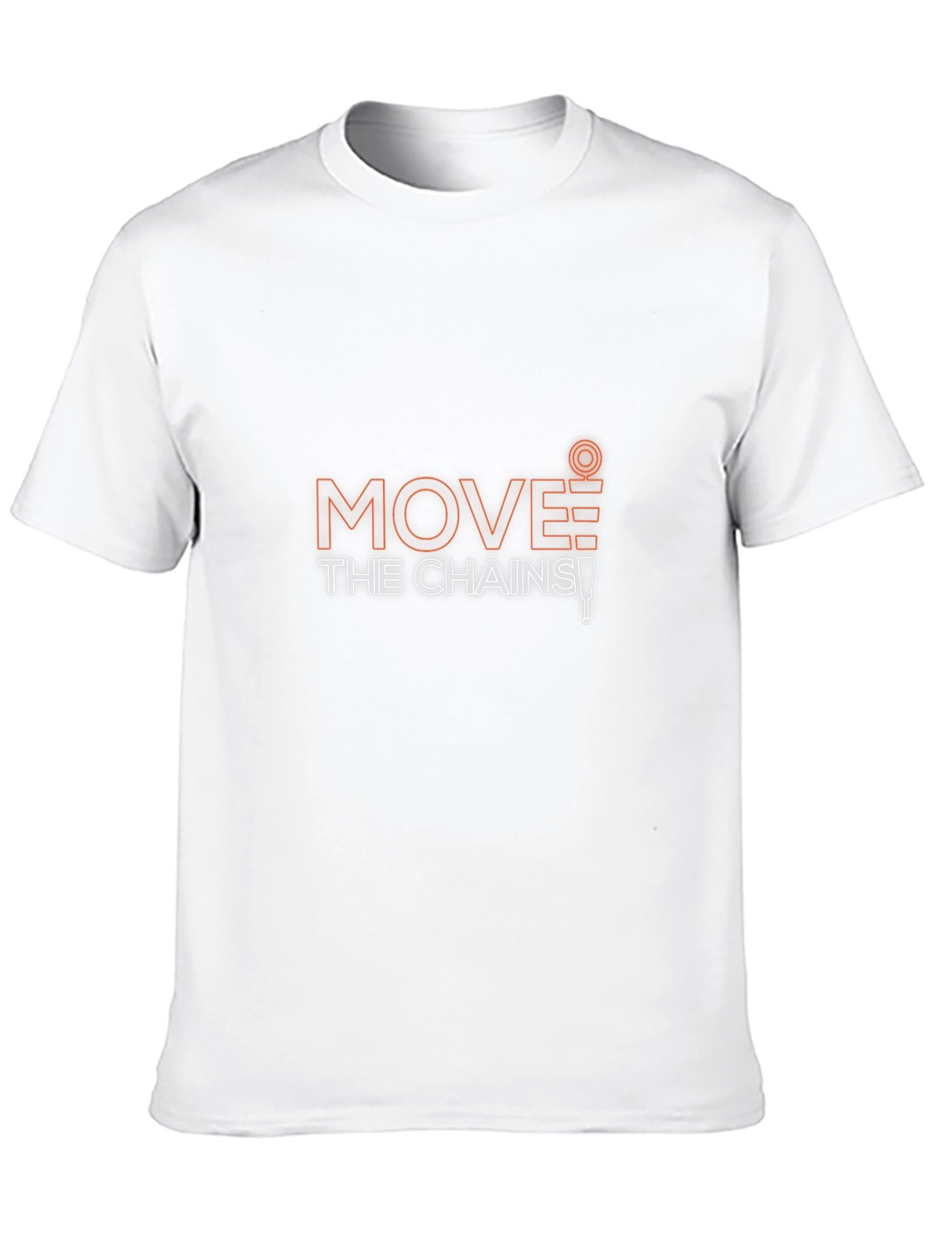 Move The Chains Black T-Shirt - Football Fan Apparel