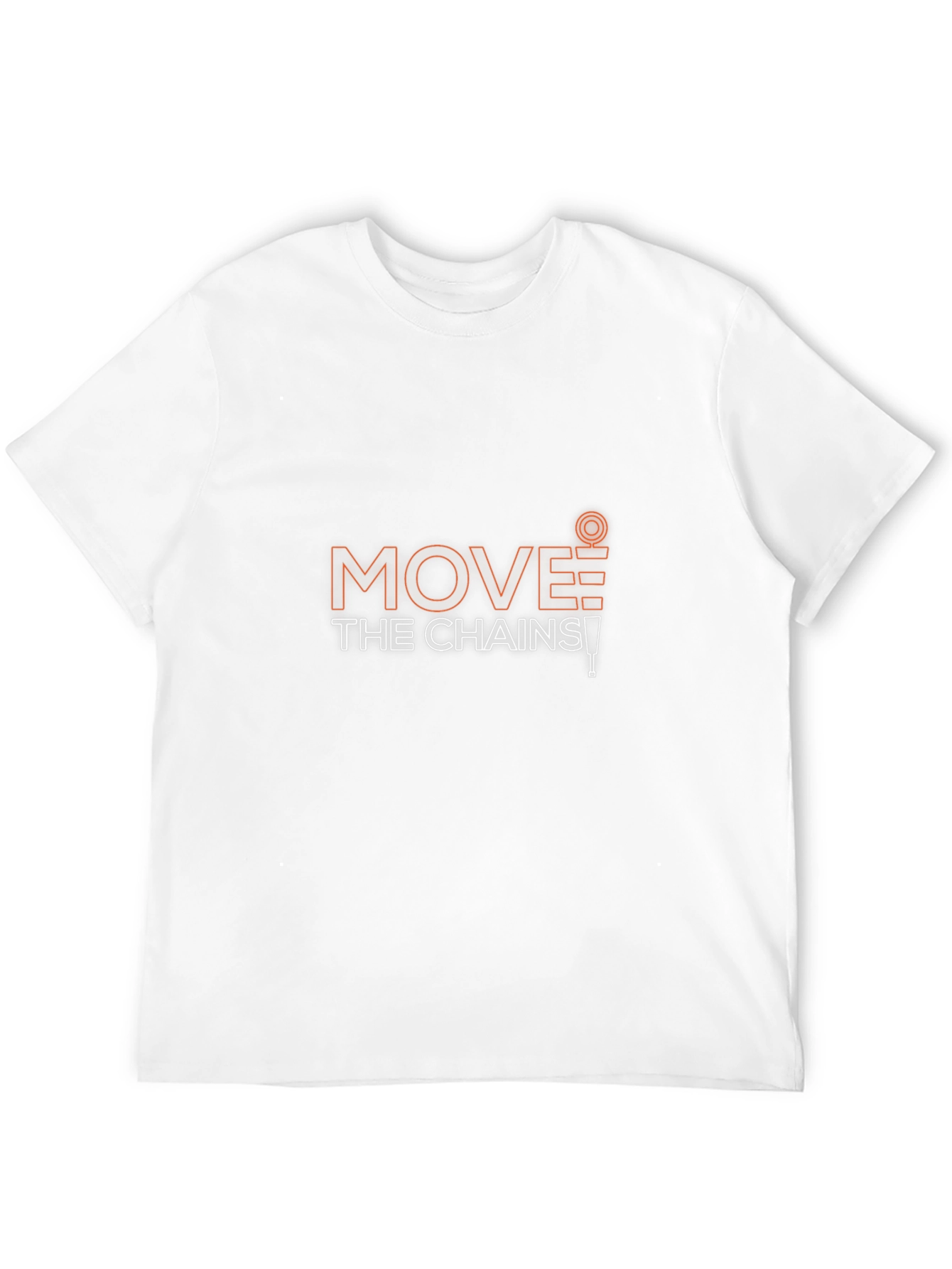 Move The Chains Black T-Shirt - Football Fan Apparel