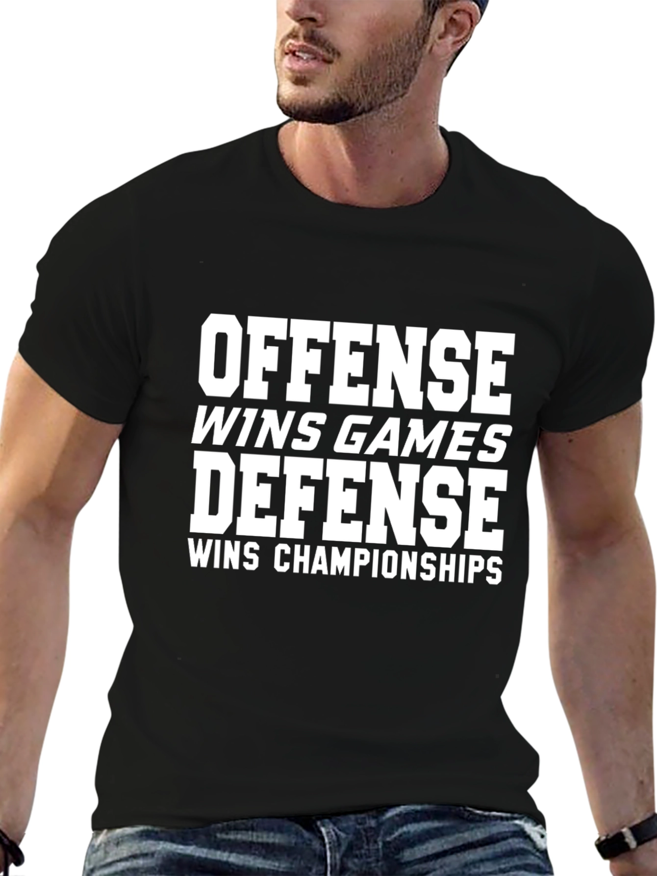 Offense Wins Games Defense Wins Championships T-Shirt