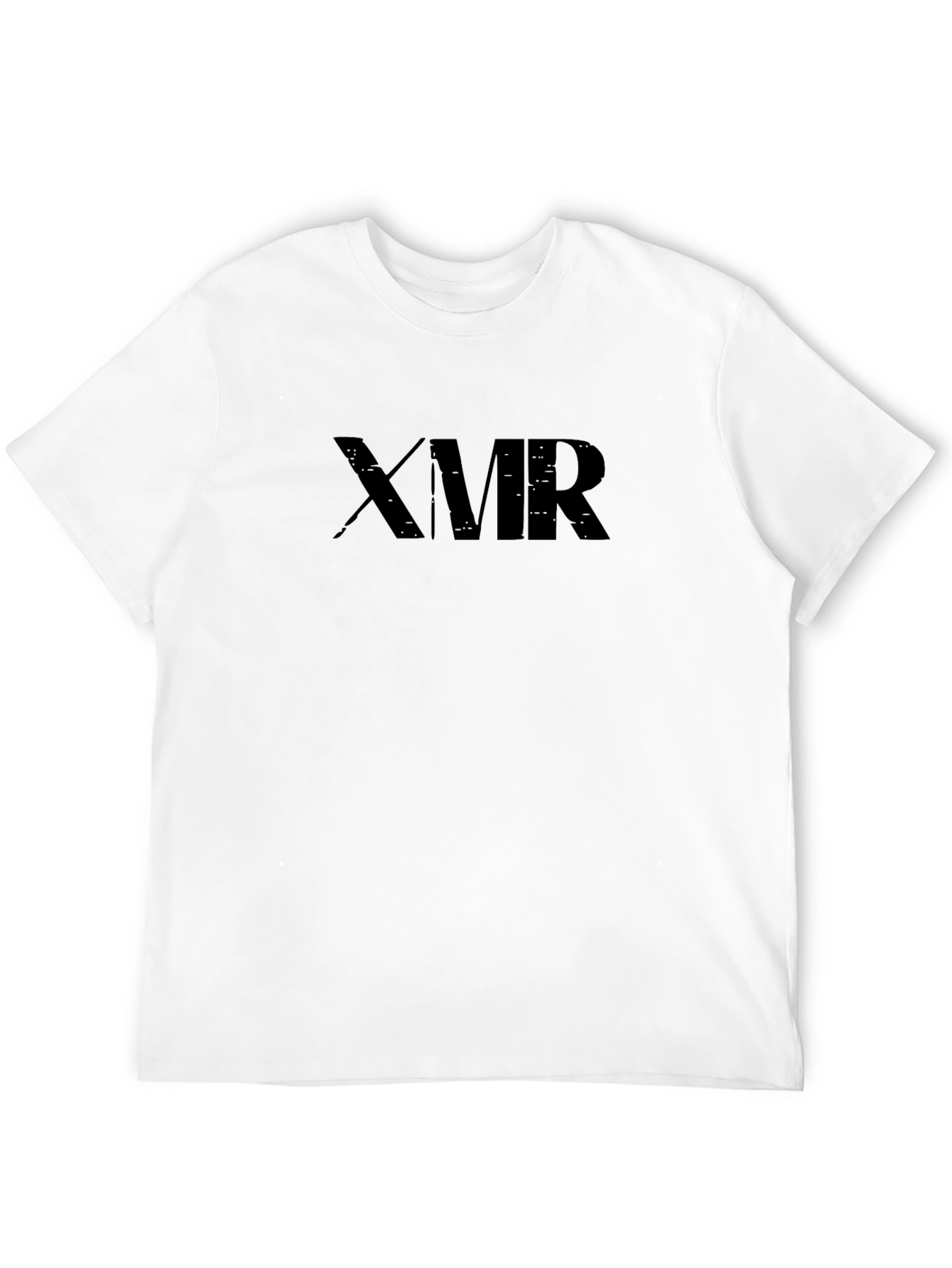 XMR Graphic Tee - Solid Black Casual Style