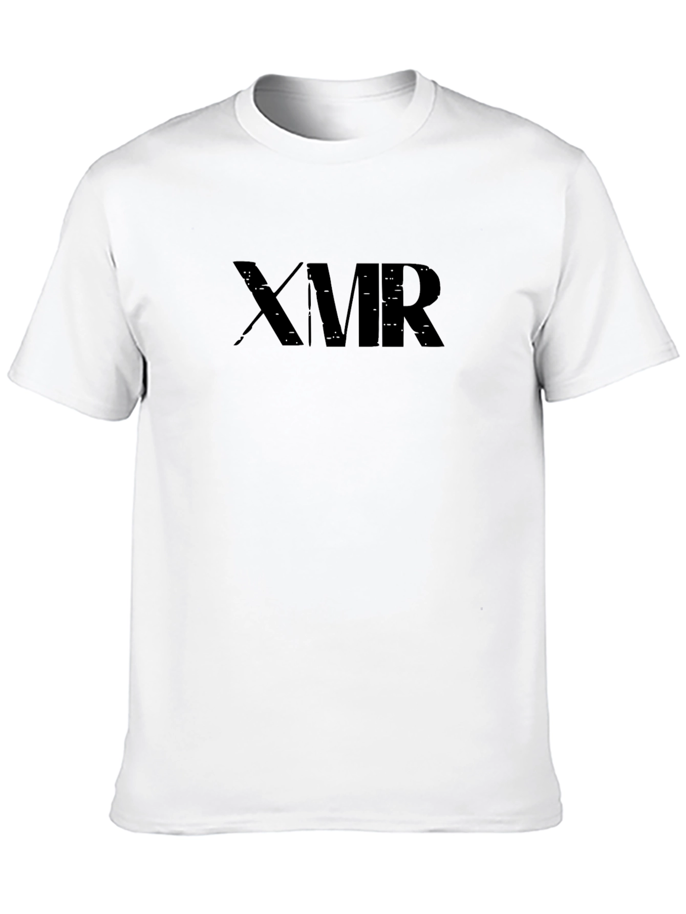 XMR Graphic Tee - Solid Black Casual Style