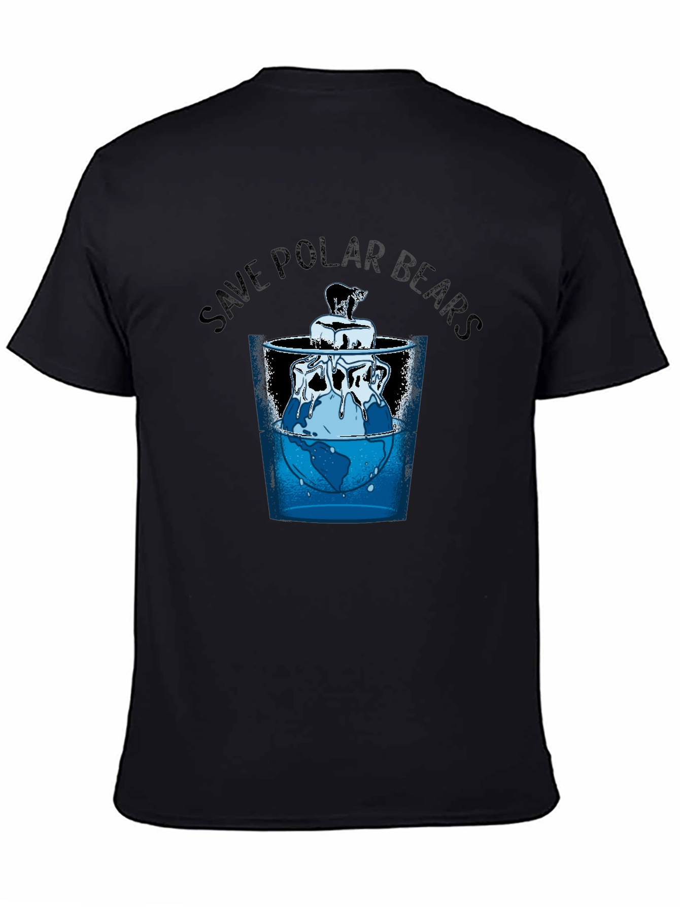 Save Polar Bears Graphic Tee - Environmental Awareness