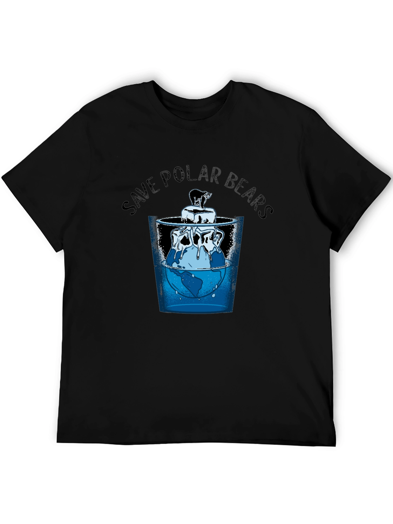 Save Polar Bears Graphic Tee - Environmental Awareness
